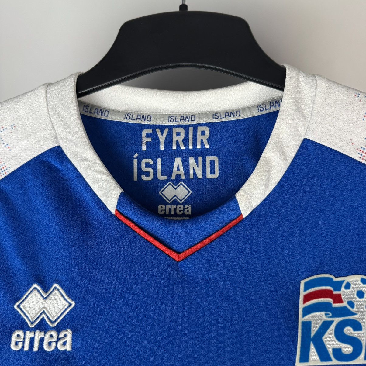 Errea ICELAND 2018 2019 HOME FOOTBALL SHIRT SOCCER JERSEY ERREA Size US M / EU 48-50 / 2 - 14 Thumbnail