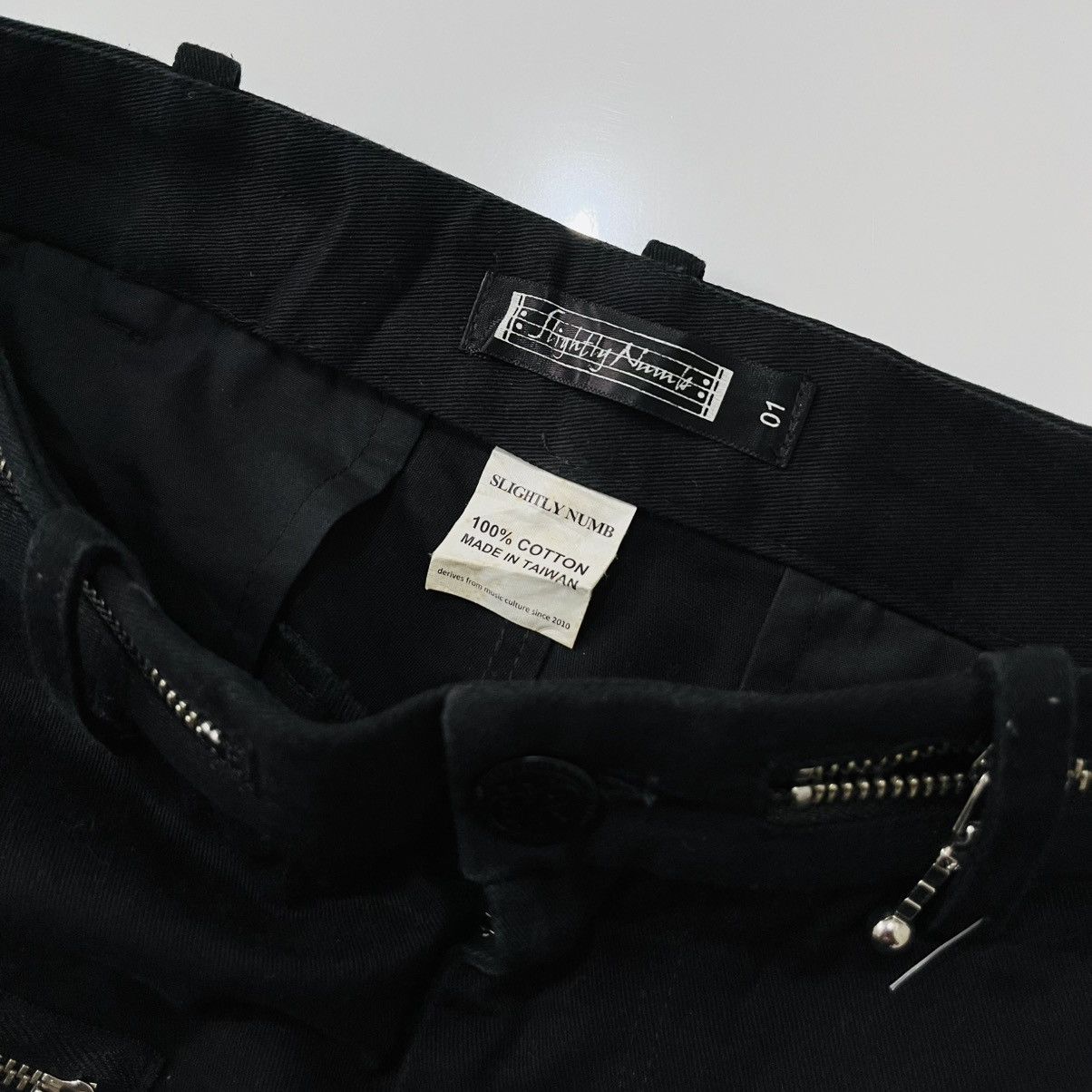 Japanese Brand Slightly Numb Black Denim Pants - Punk Style Size US 31 - 4 Thumbnail
