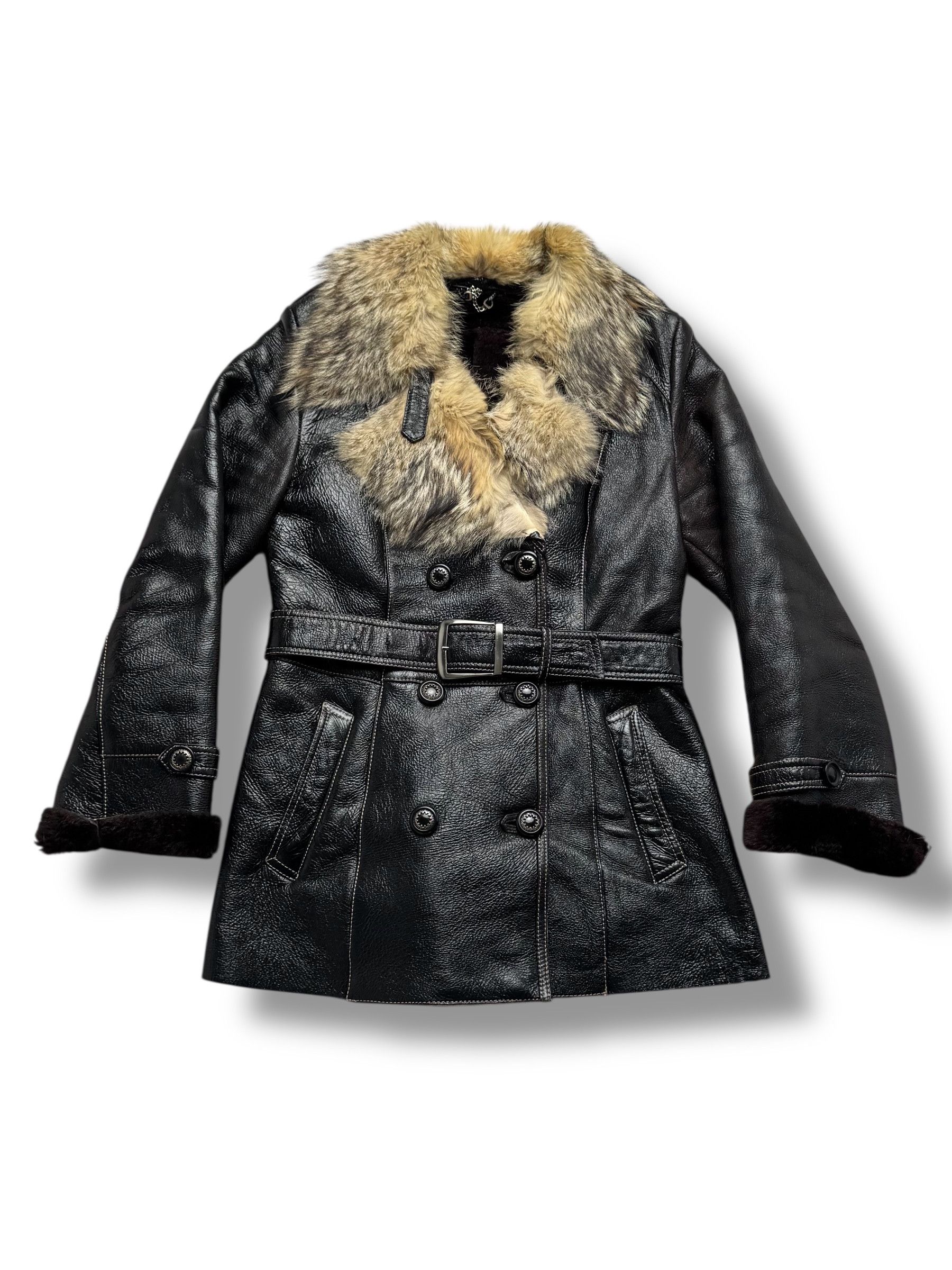 Vintage Y2K Vintage Real Sheepskin Coat(V244) Size S / US 4 / IT 40 - 1 Thumbnail