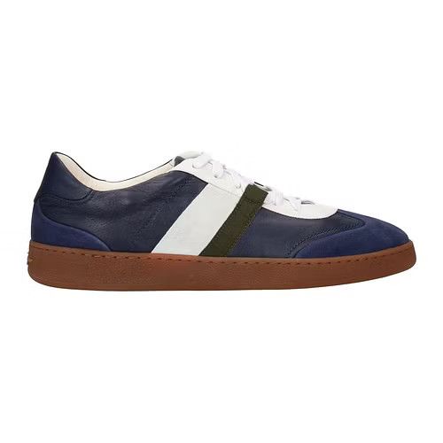 image of Salvatore Ferragamo Ob1O1E0424 Low Top Sneakers In Sea Blue, Men's (Size 9)