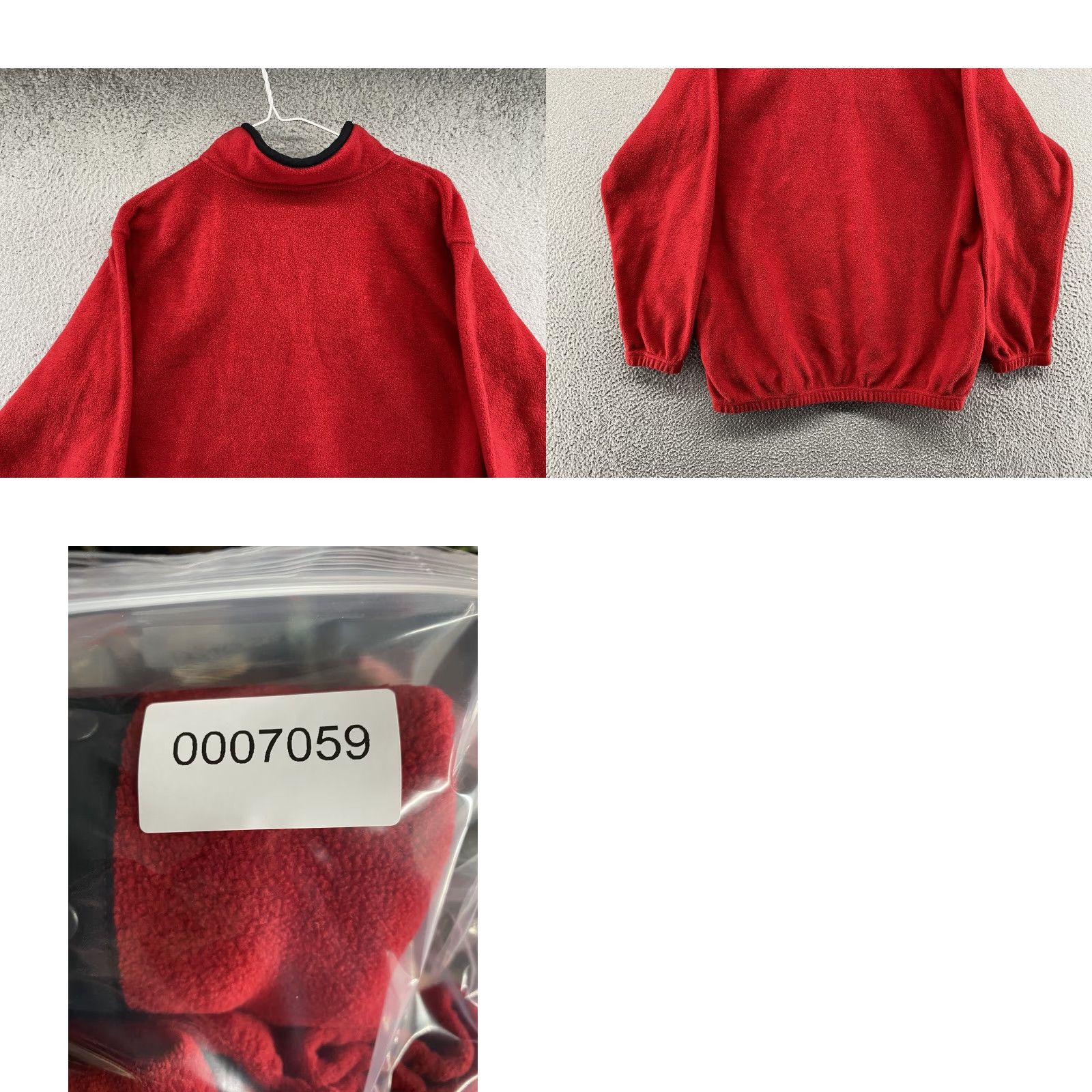 JCPenney VINTAGE USA Olympics Mens Red Pullover Jacket JC Penney 1/4 Snap SZ L Size US L / EU 52-54 / 3 - 8 Thumbnail