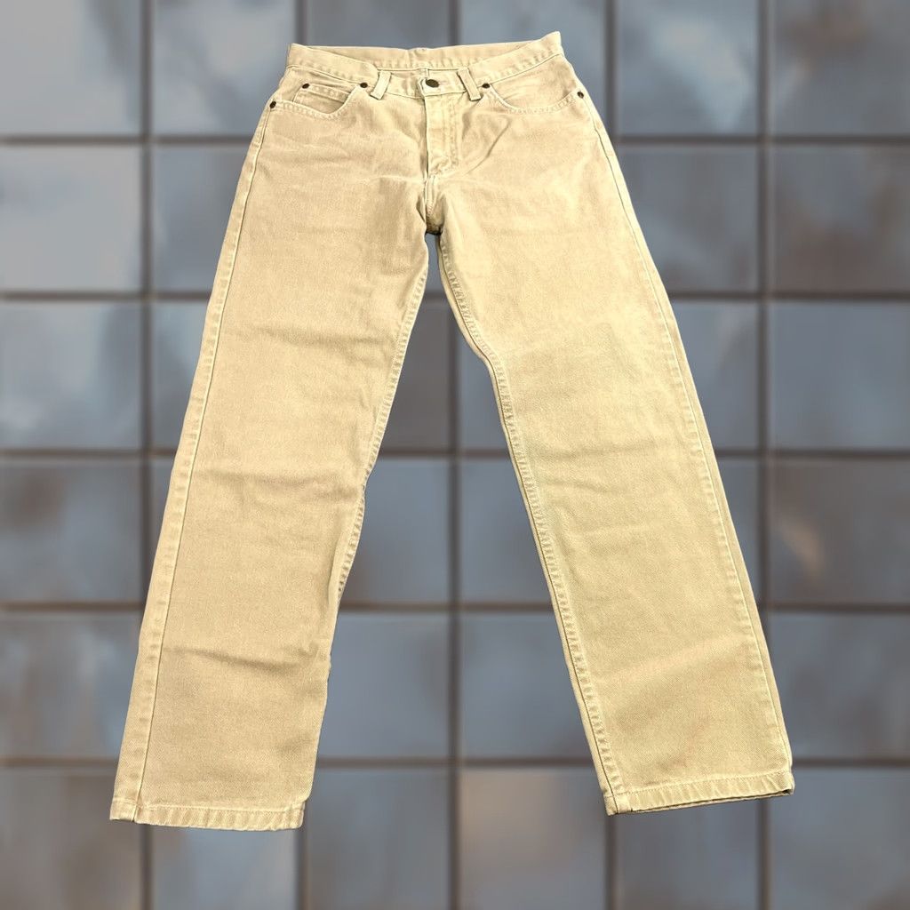 Lee VINTAGE Lee Riders Jeans Regular 28 Beige Cotton 5-Pocket Design Zip Mens Tapered Size US 28 / EU 44 - 1 Thumbnail
