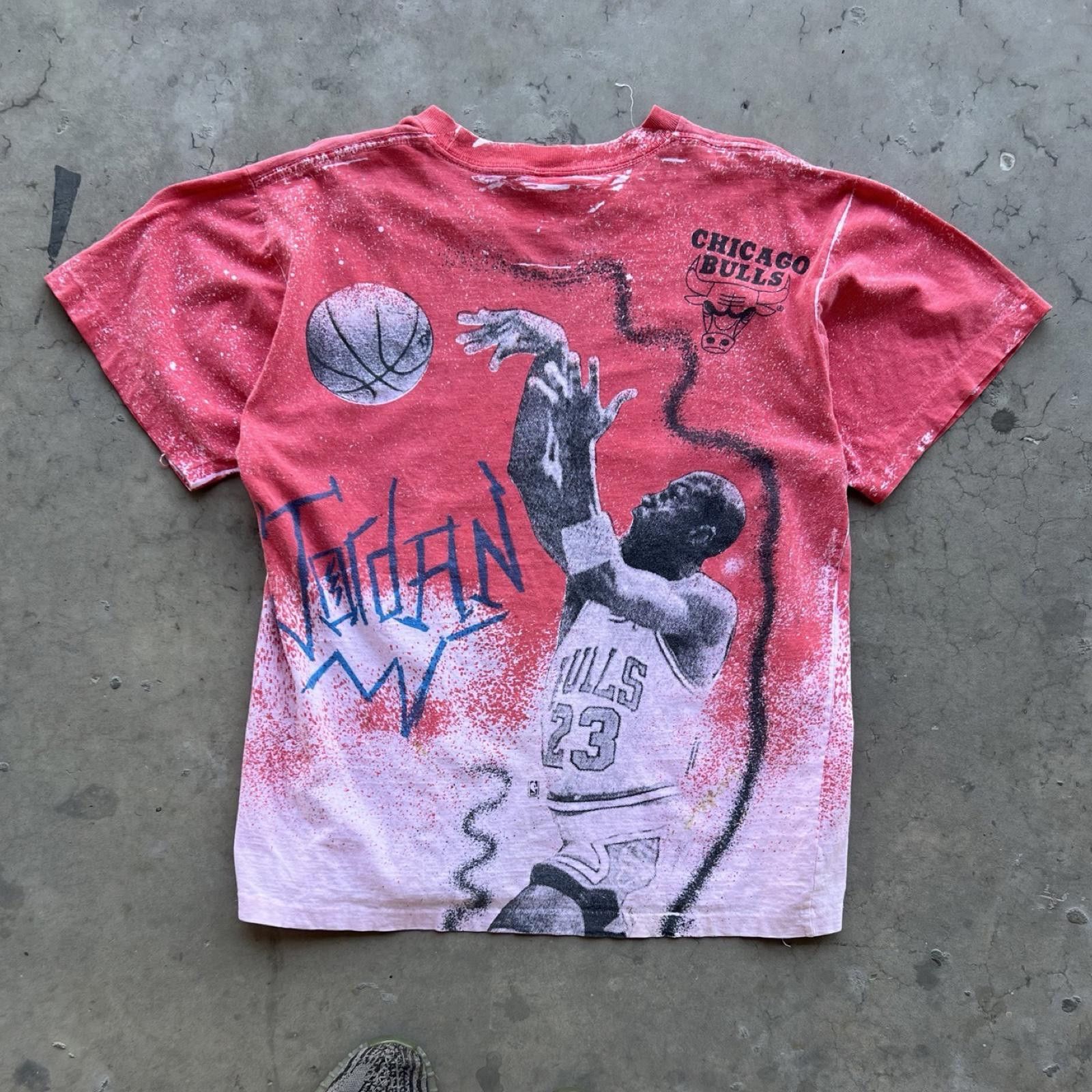 Designer 90s Micheal Jordan AOP Vintage Rare Size US L / EU 52-54 / 3 - 2 Thumbnail