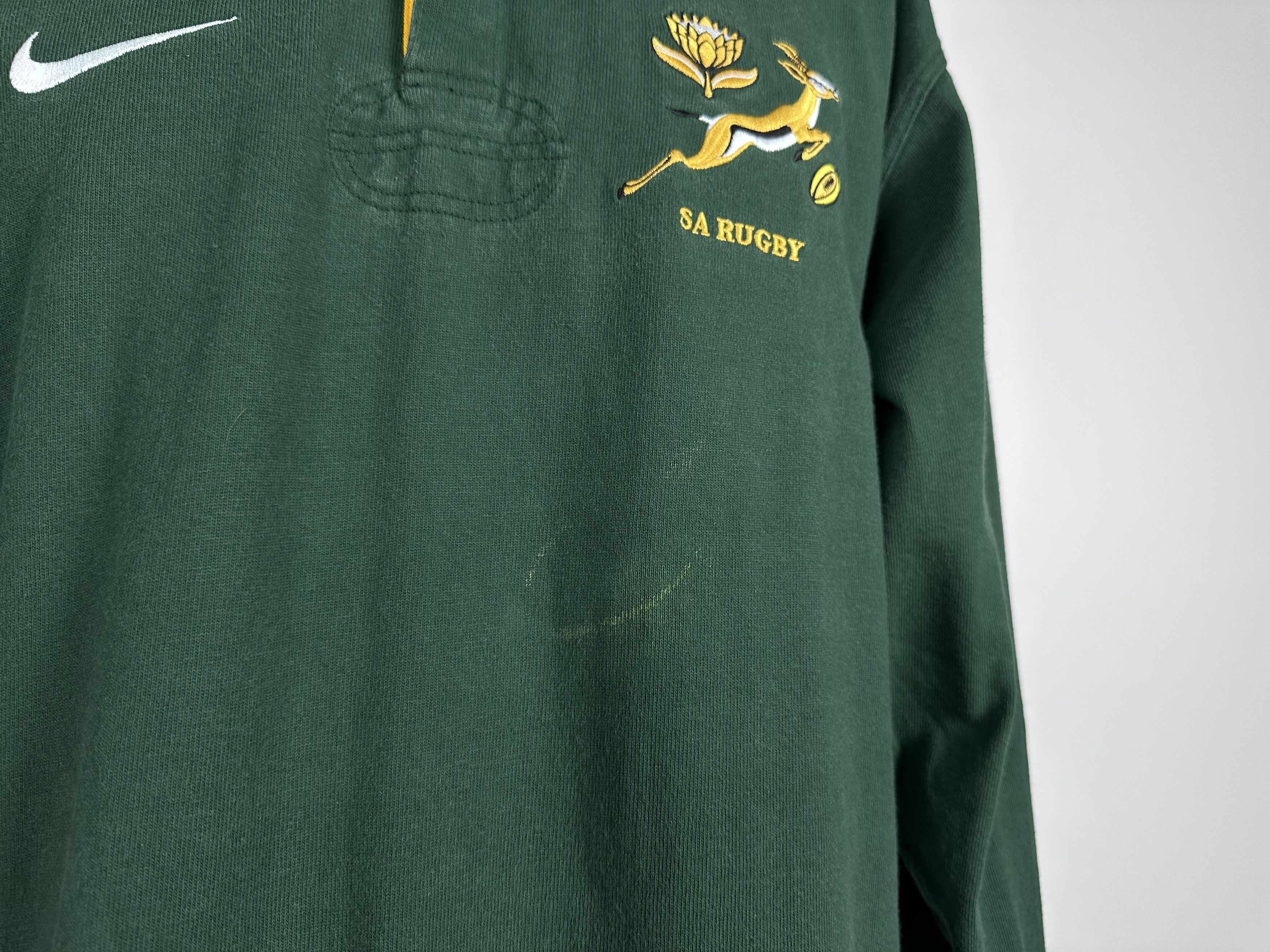 Nike South Africa 1997 1999 Rugby Nike Shirt Long Sleeve Size US XL / EU 56 / 4 - 5 Thumbnail