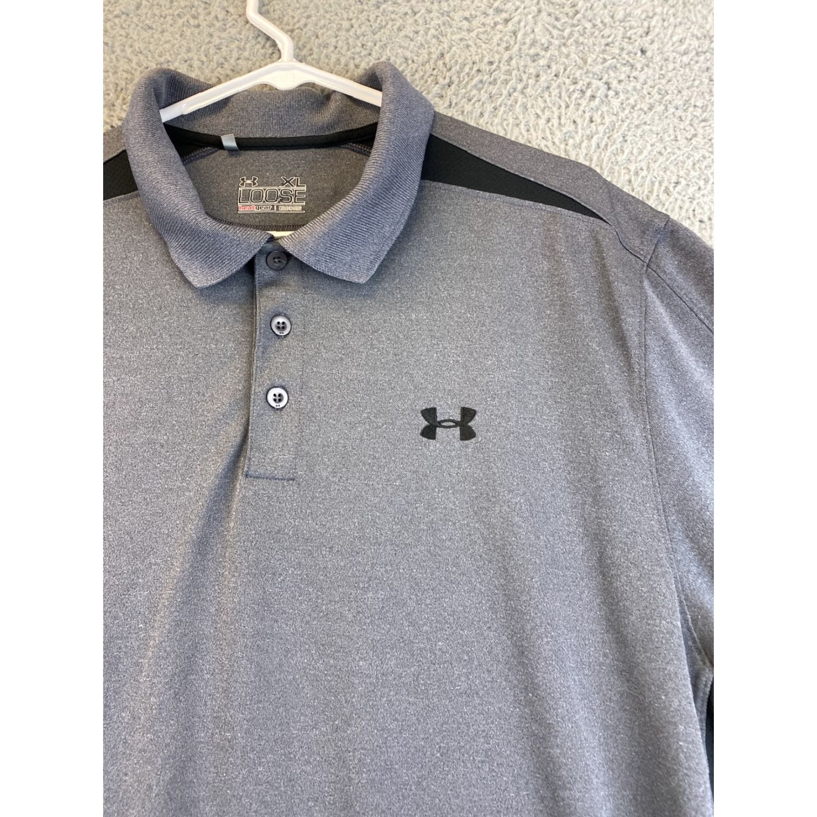 Under Armour Under Armour Men's Blue Golf Polo Shirt HeatGear XL / 78-30 Size US XL / EU 56 / 4 - 2 Thumbnail