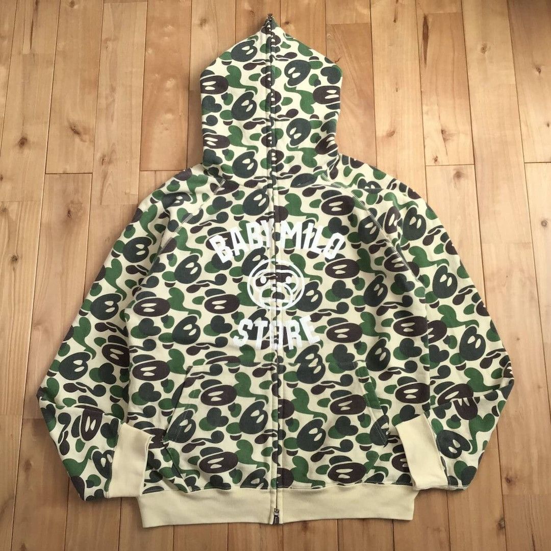 Bape 🔥Vintage🔥 BAPE Milo camo full zip hoodie a bathing ape NIGO Size US M / EU 48-50 / 2 - 1 Thumbnail