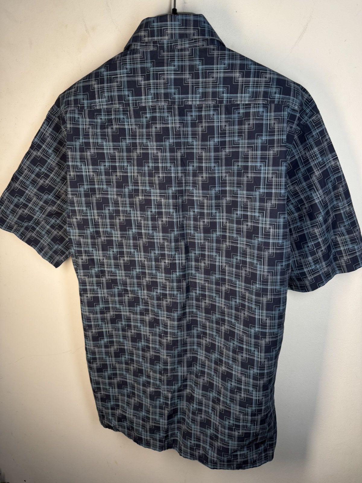 Yves Saint Laurent Summer YSL Shirt Matrix Logo Button Up Collar Shortsleeve Size US L / EU 52-54 / 3 - 13 Thumbnail
