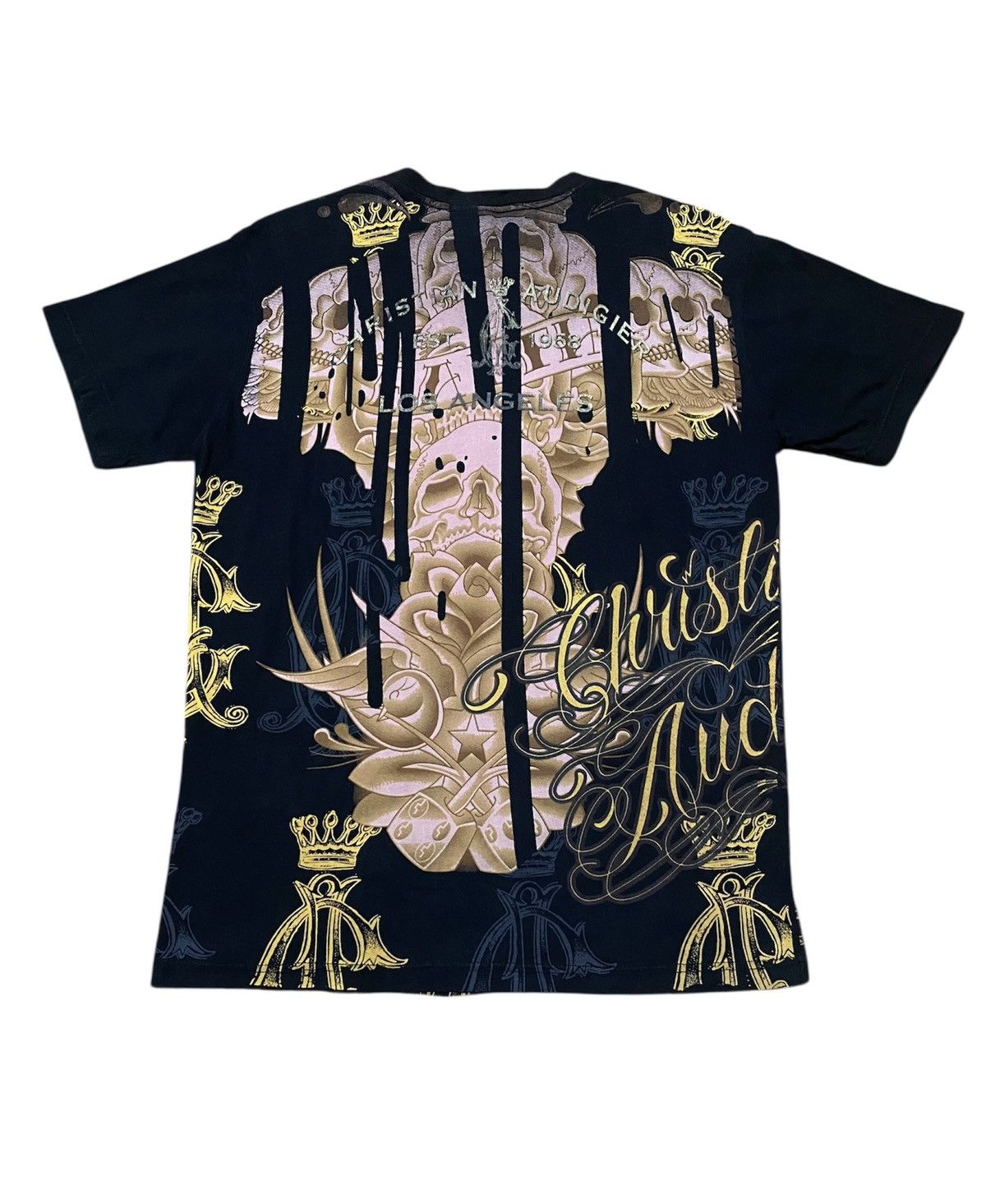 Christian Audigier Ed Hardy By Christian Audiger With Rhinestone Tattoo Artwork Size US XXL / EU 58 / 5 - 2 Thumbnail