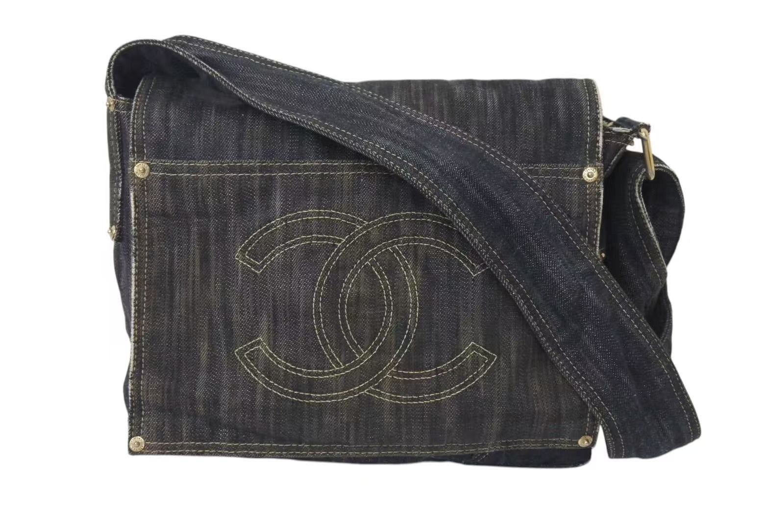 Chanel Shoulder Bag in Blue, Men's