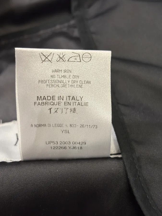 Yves Saint Laurent AW2003 Yves Saint Laurent Black Asymmetrical Classy Windbreaker Jacket Size US M / EU 48-50 / 2 - 12 Thumbnail