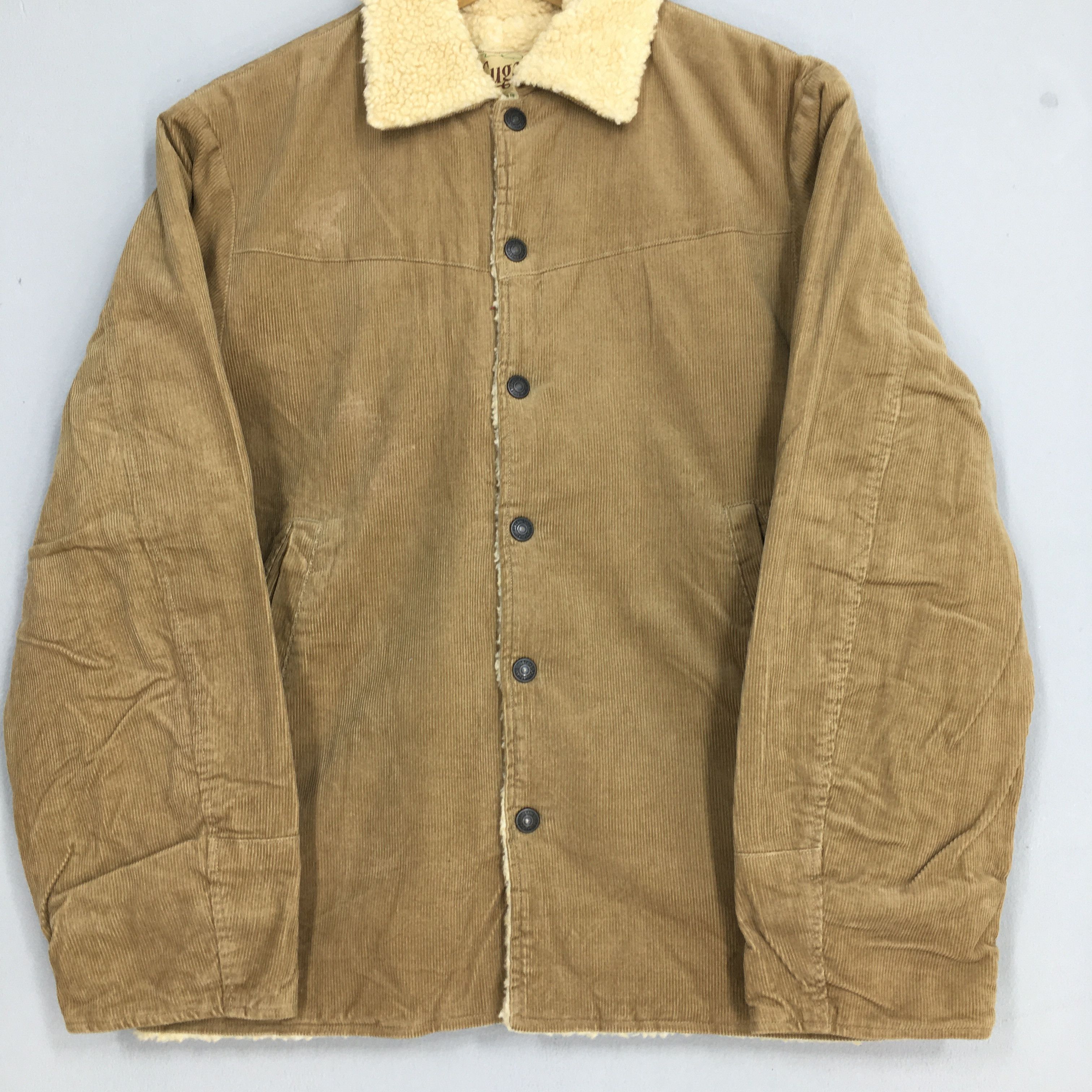 Sugar Cane × Vintage Vintage Sugar Cane Sherpa Corduroy Jeans Jacket Medium Size US M / EU 48-50 / 2 - 3 Thumbnail