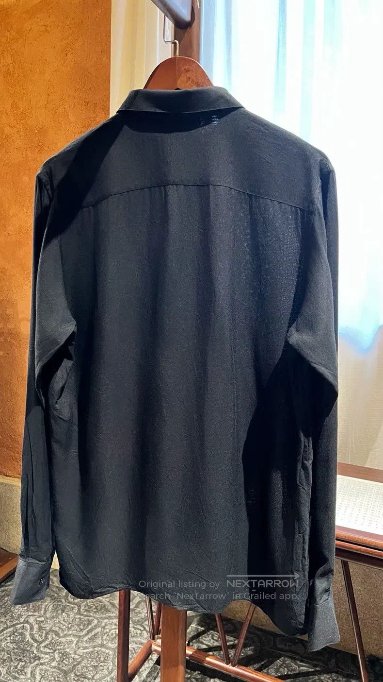 Saint Laurent Paris Saint Laurent Paris Men's Solid Black Shirt Size XS / US 0-2 / IT 36-38 - 3 Thumbnail