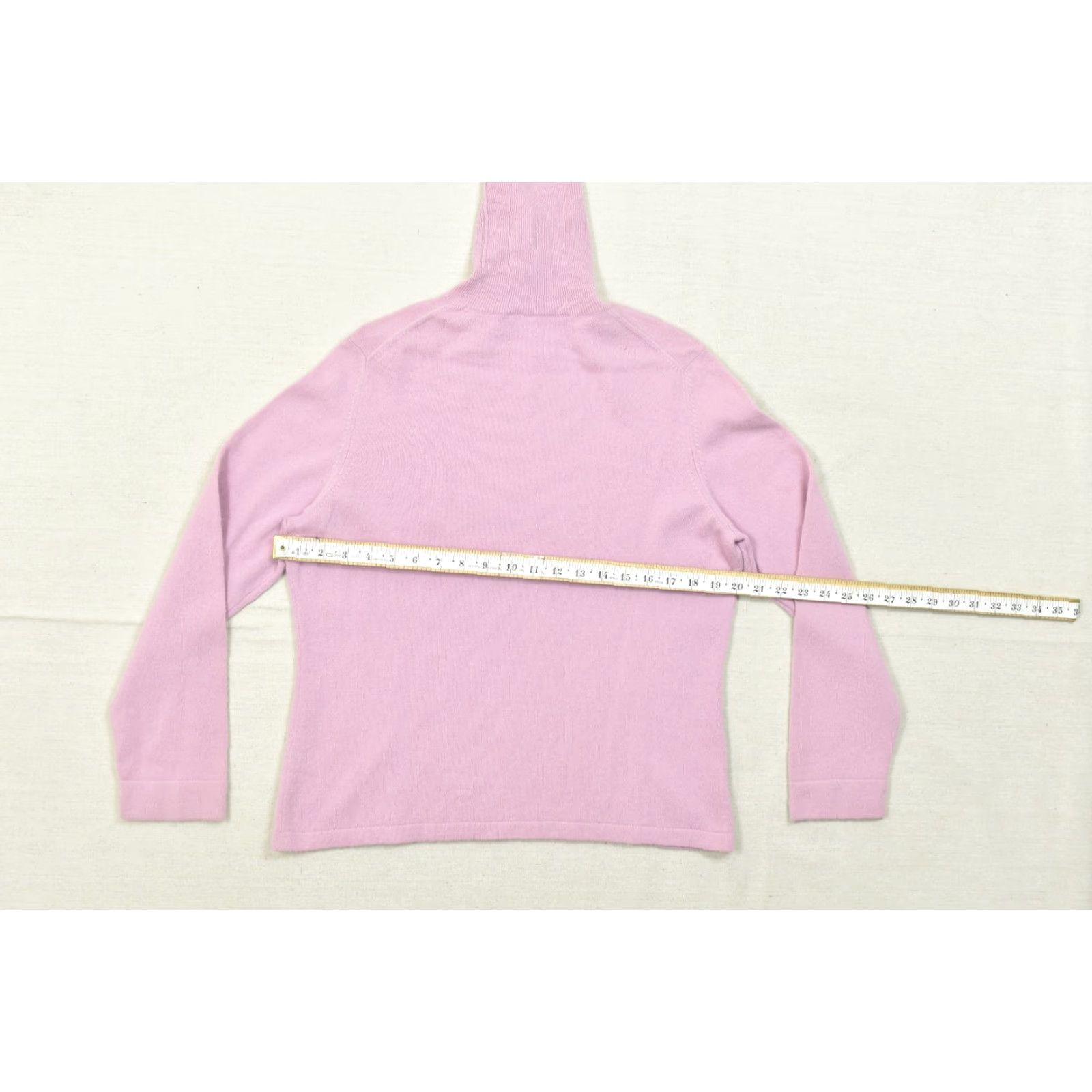 Ann Taylor Ann Taylor Petites Cashmere Sweater Womens XL Pink Turtleneck Long Sleeve Pullover Pullover Size XL / US 12-14 / IT 48-50 - 3 Thumbnail
