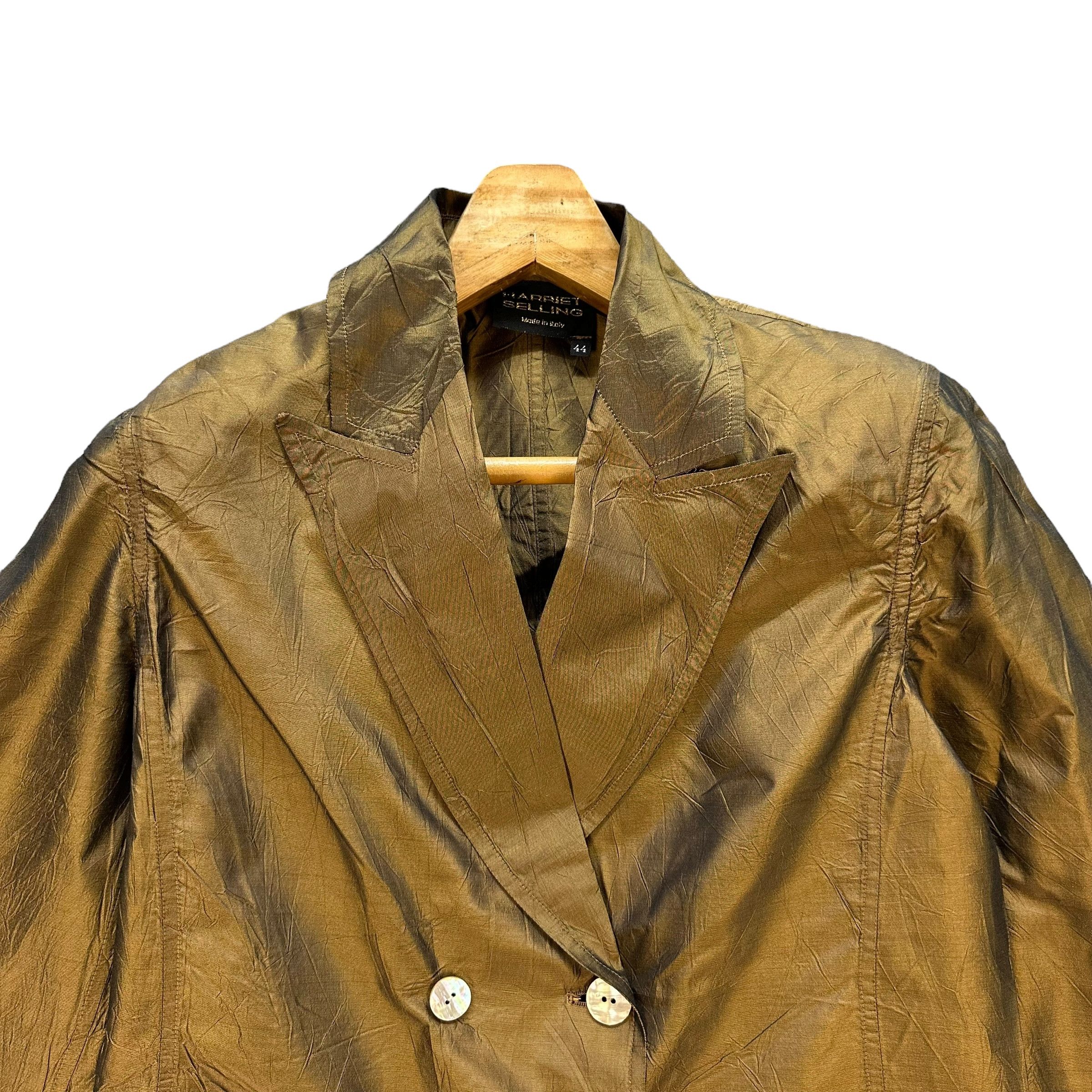 Vintage HARRIET SELLING Double Breasted Lightweight Jacket #A77-1871 Size M / US 6-8 / IT 42-44 - 2 Thumbnail