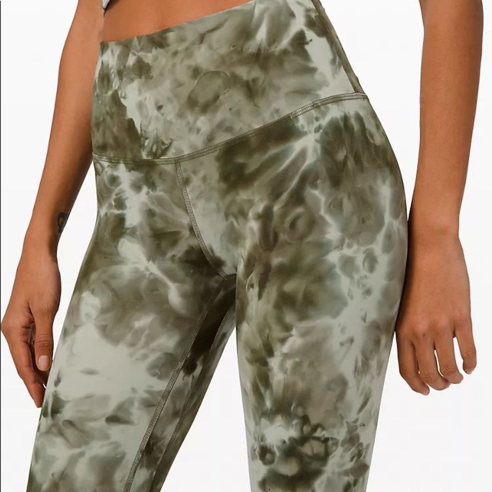 Lululemon LULULEMON Align HR Pant 18 28” Diamond Dye Light Sage Green Size 40" / US 18 - 7 Thumbnail