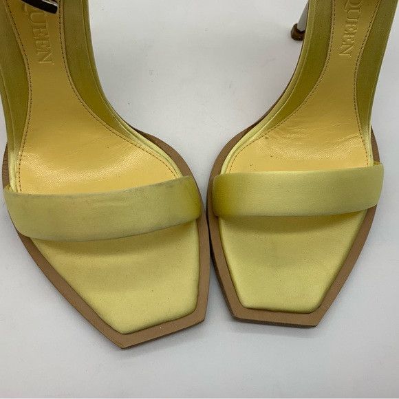 Alexander McQueen Alexander McQueen Ankle Strap Satin Heel Sandal Size US 10 / IT 40 - 9 Thumbnail