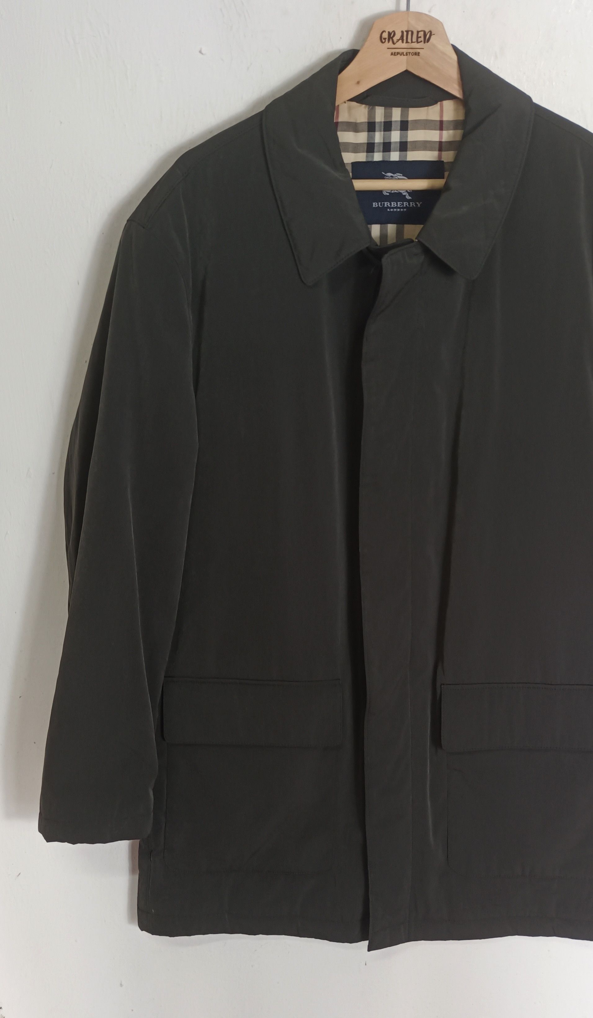 Burberry 90s🔥 Burberry London Nova Check Long Coat Size US L / EU 52-54 / 3 - 6 Thumbnail