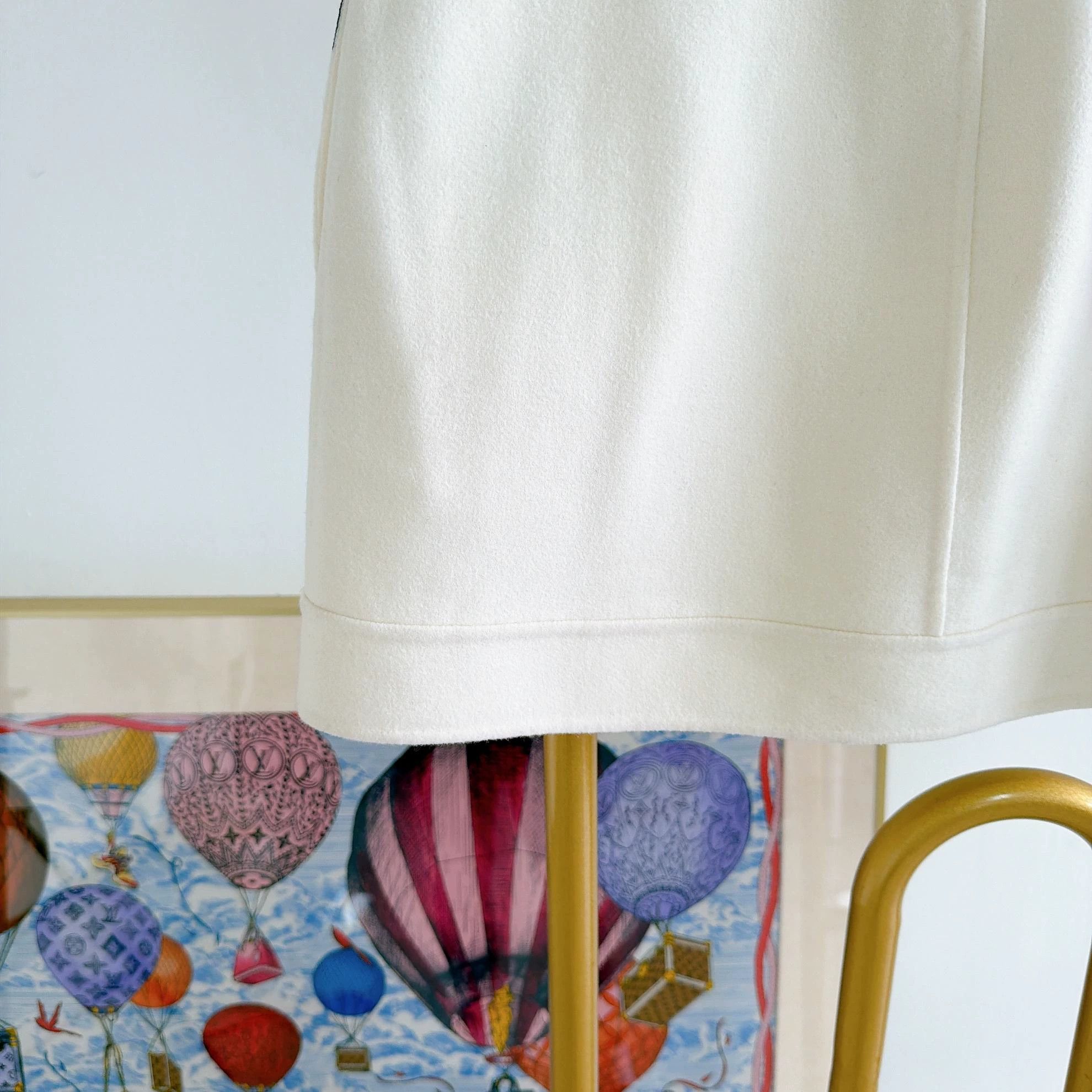 Christian Dior Monsieur CHRISTIAN DIOR white wool mini skirt F34 Size 25" / US 0 / IT 36 - 6 Thumbnail