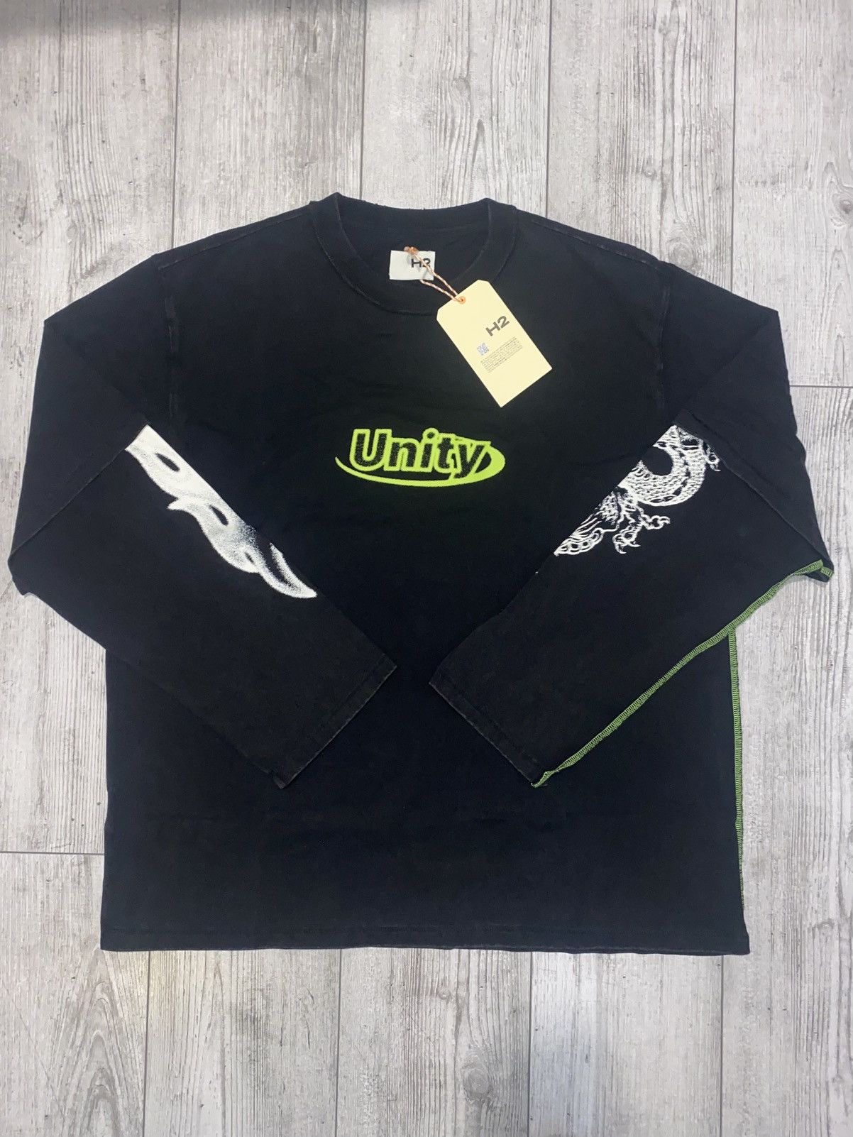 H&M × Heron Preston H&M Heron Preston H2 Unity Double-layered T-shirt Size US M / EU 48-50 / 2 - 1 Thumbnail