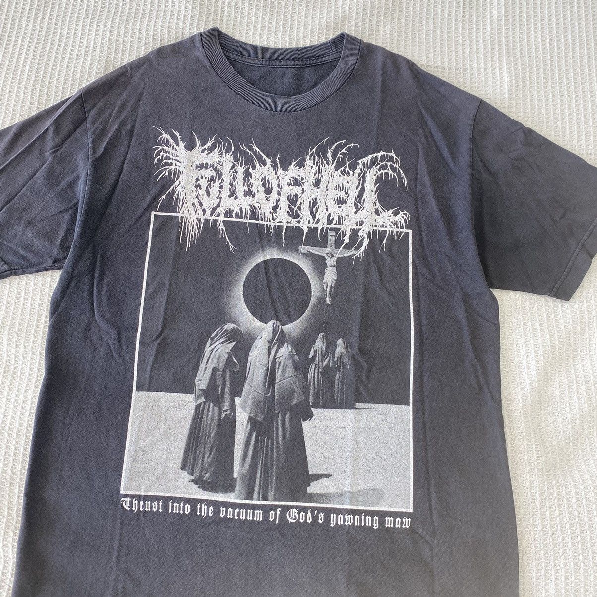 Band Tees Thrashed Faded Full Of Hell Grindcore Band ERD GRUNGE TEE Size US L / EU 52-54 / 3 - 2 Thumbnail
