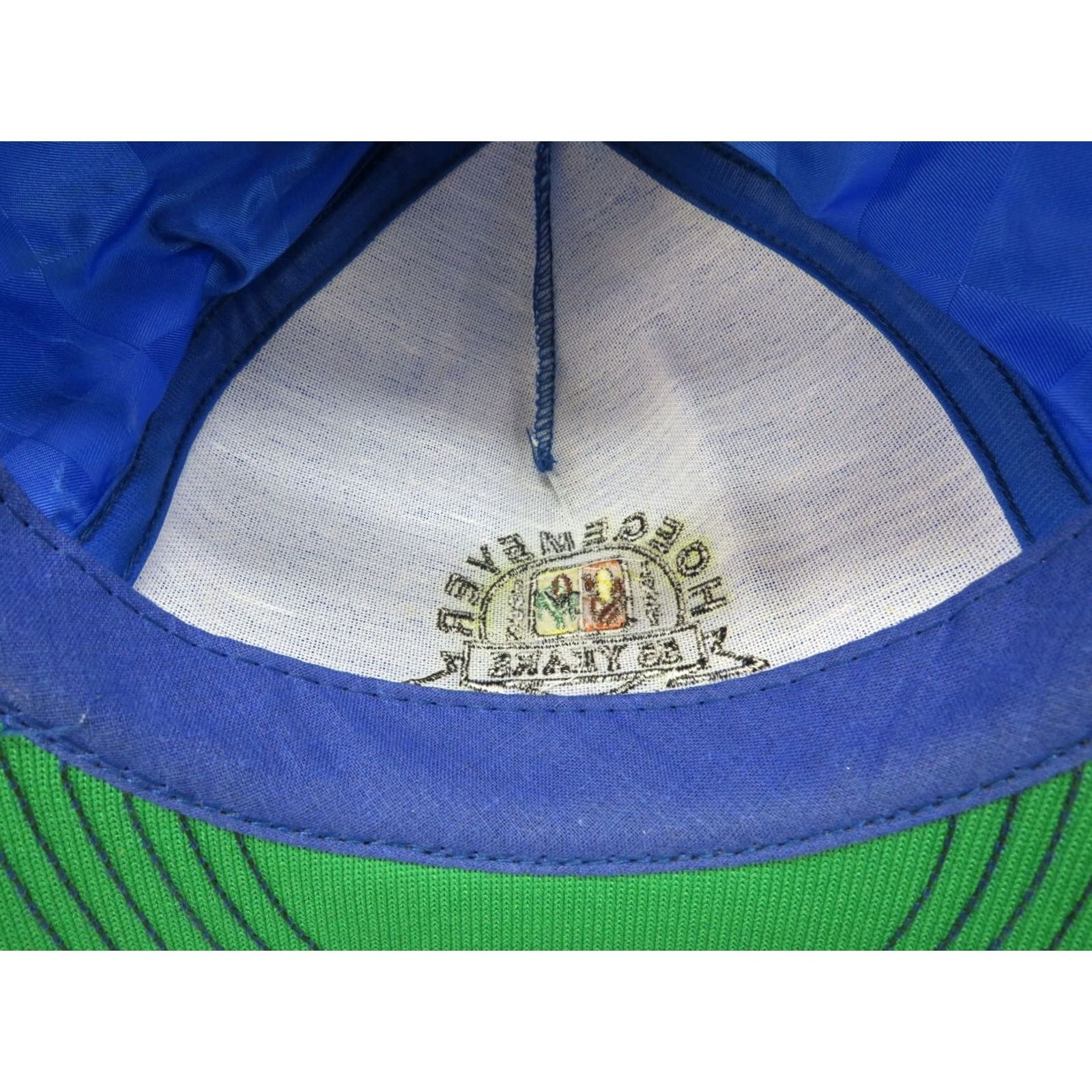 Vintage HaT Adjustable VTG Hoegemeyer years blue Hybrids seed dealer Snapback Farm Trucker Size ONE SIZE - 8 Thumbnail