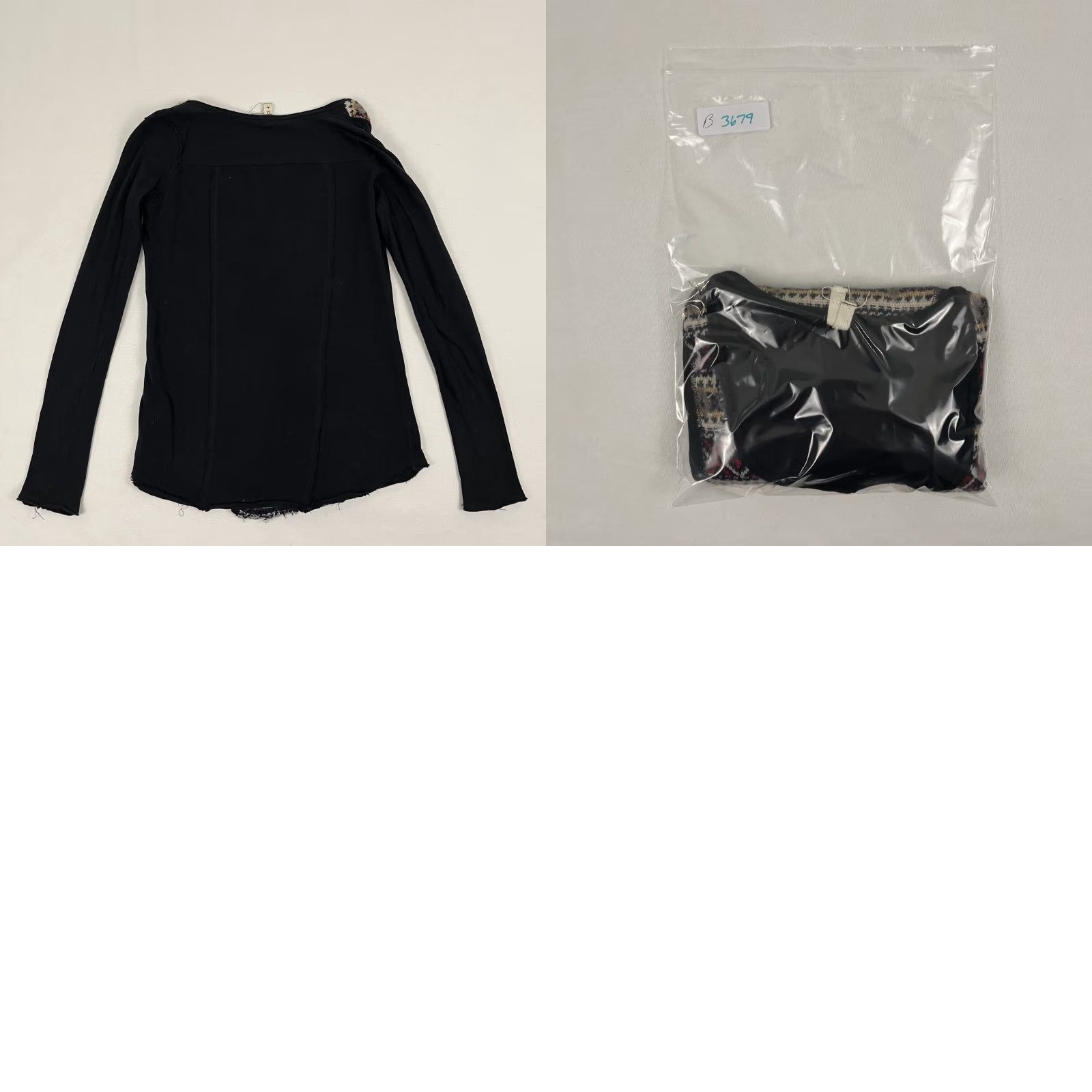 Vintage We The Free People Blouse Women M Country Swift Black Wool Henley Fair Isle Regular Size M / US 6-8 / IT 42-44 - 8 Thumbnail