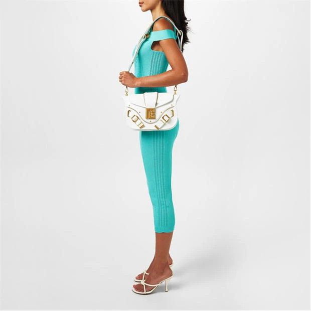 Balmain o1s1wg110725 Double Strap Knitted Dress in Turquois Blue Size M / US 6-8 / IT 42-44 - 4 Thumbnail