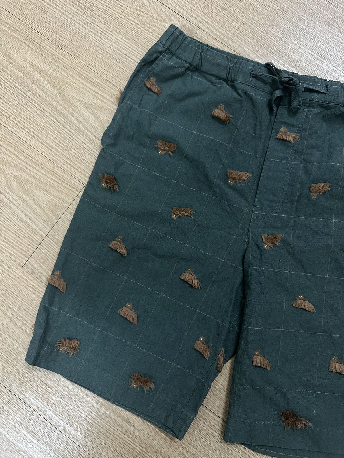 Issey Miyake × Japanese Brand × Ne-Net Ne-net Dog Print With Fur Relaxed Short Pants Size US 32 / EU 48 - 3 Thumbnail