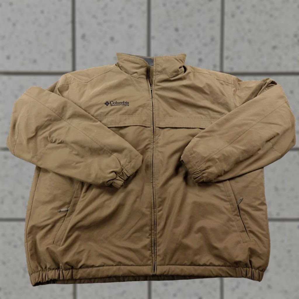Vintage VINTAGE Columbia Jacket Mens XL Brown Fleece Lined Windbreaker Bomber Zip Coat Hike Size US XL / EU 56 / 4 - 1 Thumbnail