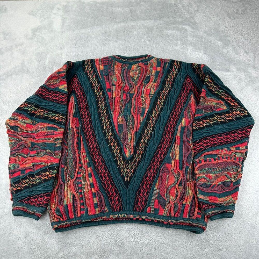 Coogi Coogi Australia Knit Vintage Red / Green Sweater Men's Size Size US L / EU 52-54 / 3 - 9 Thumbnail