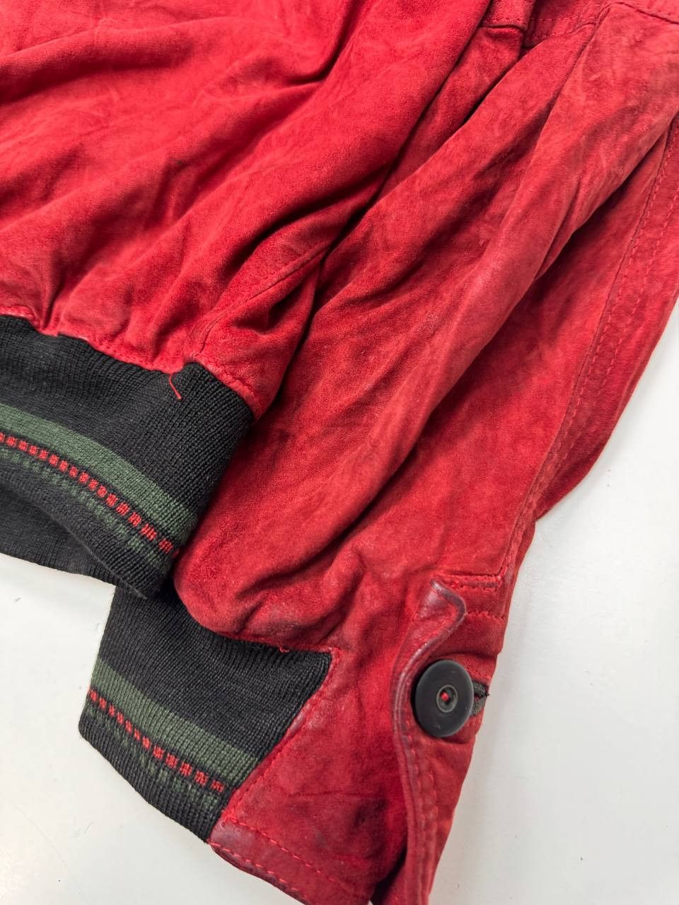 Vintage vintage men's suede bomber jacket Size US L / EU 52-54 / 3 - 12 Thumbnail