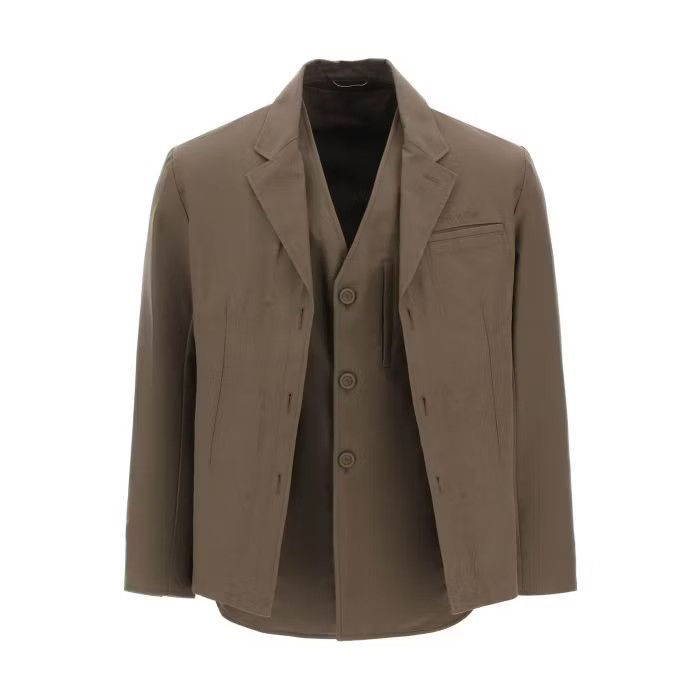 image of Dior O1S22I1N0524 Work Jacket In Brown in Bleu, Men's (Size Medium)