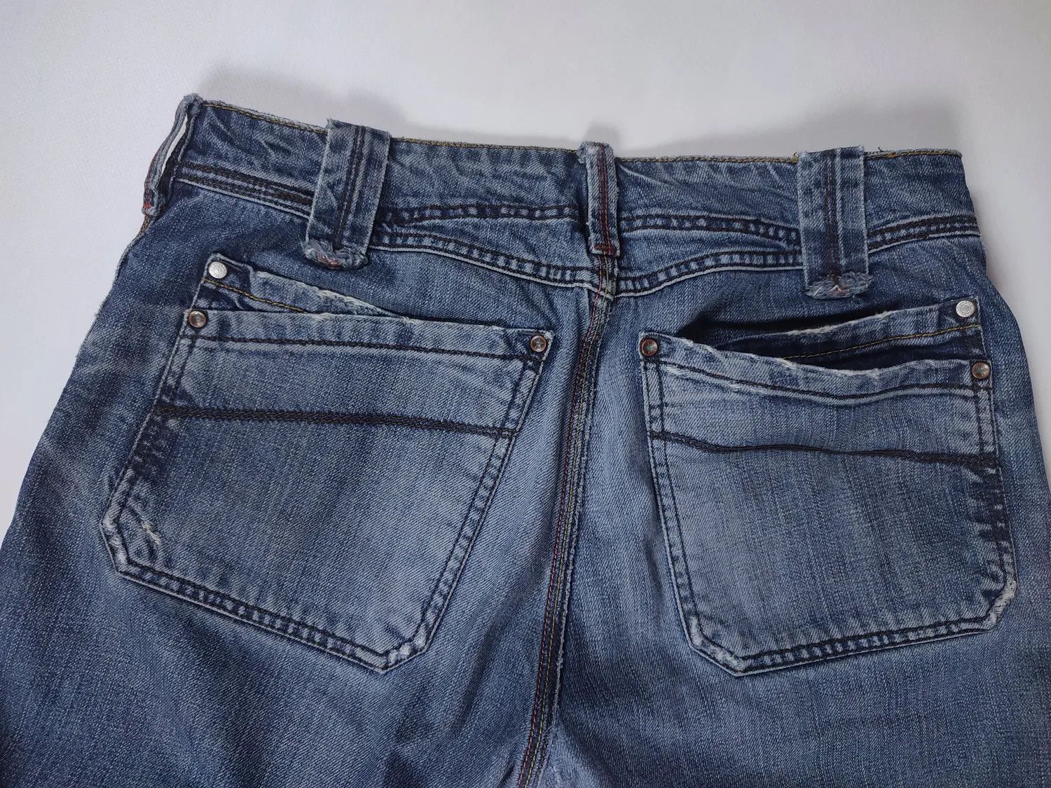 Diesel × Vintage Diesel Moorix Washed Straight Damaged Denim Pants Size US 30 / EU 46 - 14 Thumbnail
