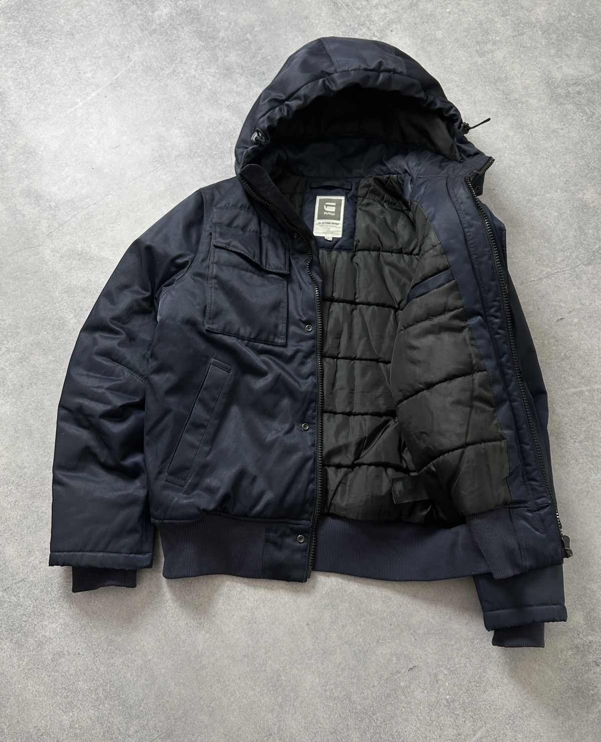 G-Star G-Star Raw MFD HDD Bombers jacket mens blue size M Size US M / EU 48-50 / 2 - 2 Thumbnail