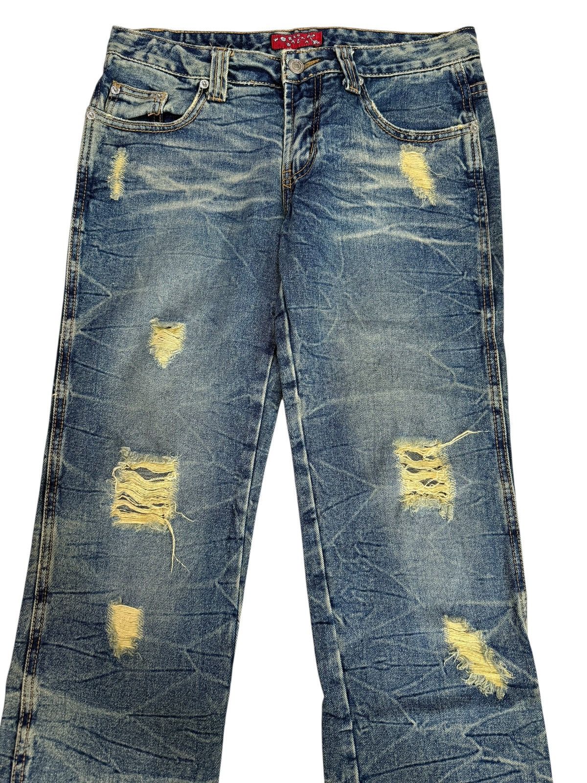 Japanese Brand Vintage Japanese World Bazaar Distressed Design Jeans Size US 29 - 4 Thumbnail