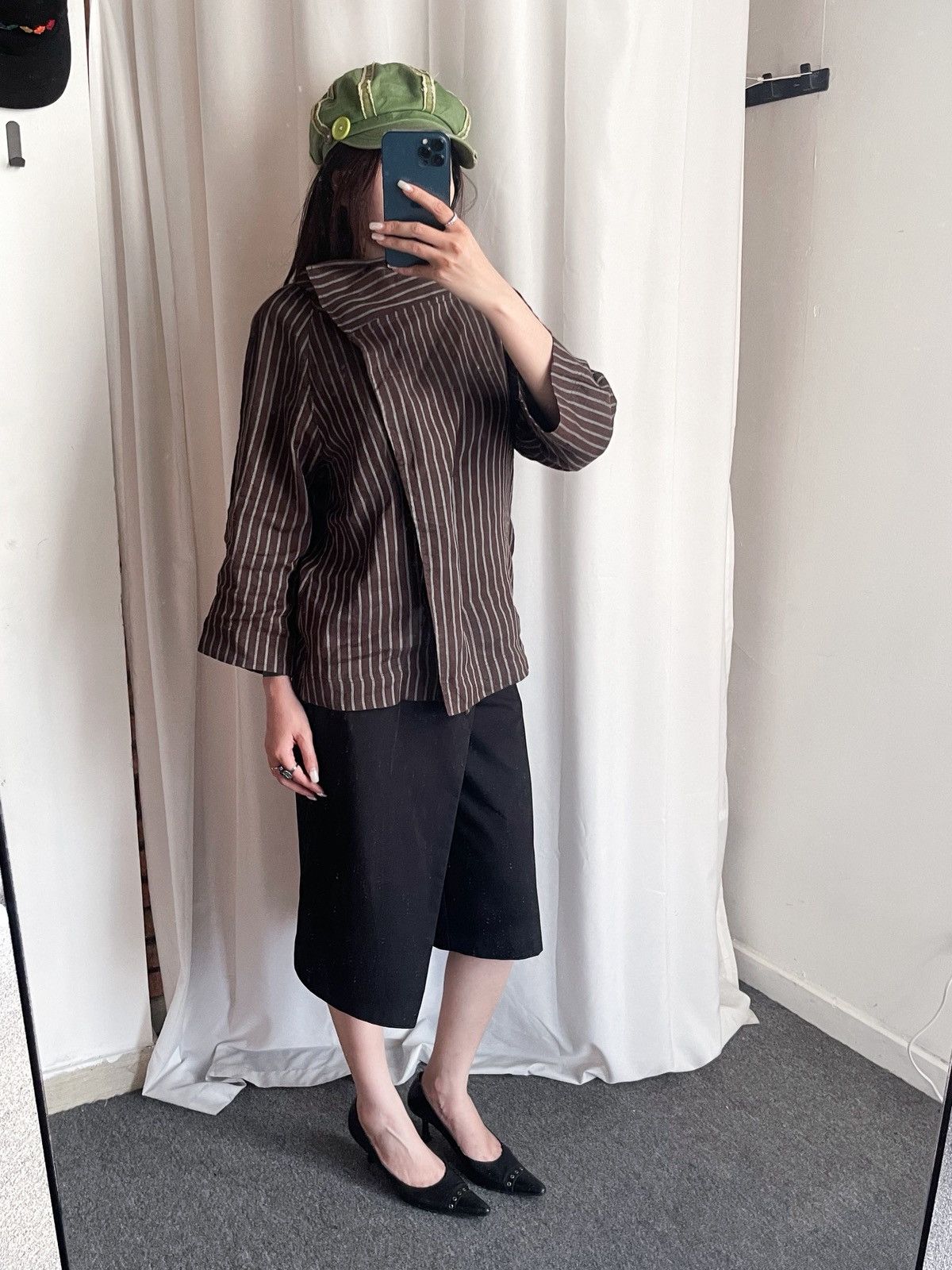 Japanese Brand Japanese Designer – KEIKO KISHI by nosh Draped Shirt Size M / US 6-8 / IT 42-44 - 2 Thumbnail