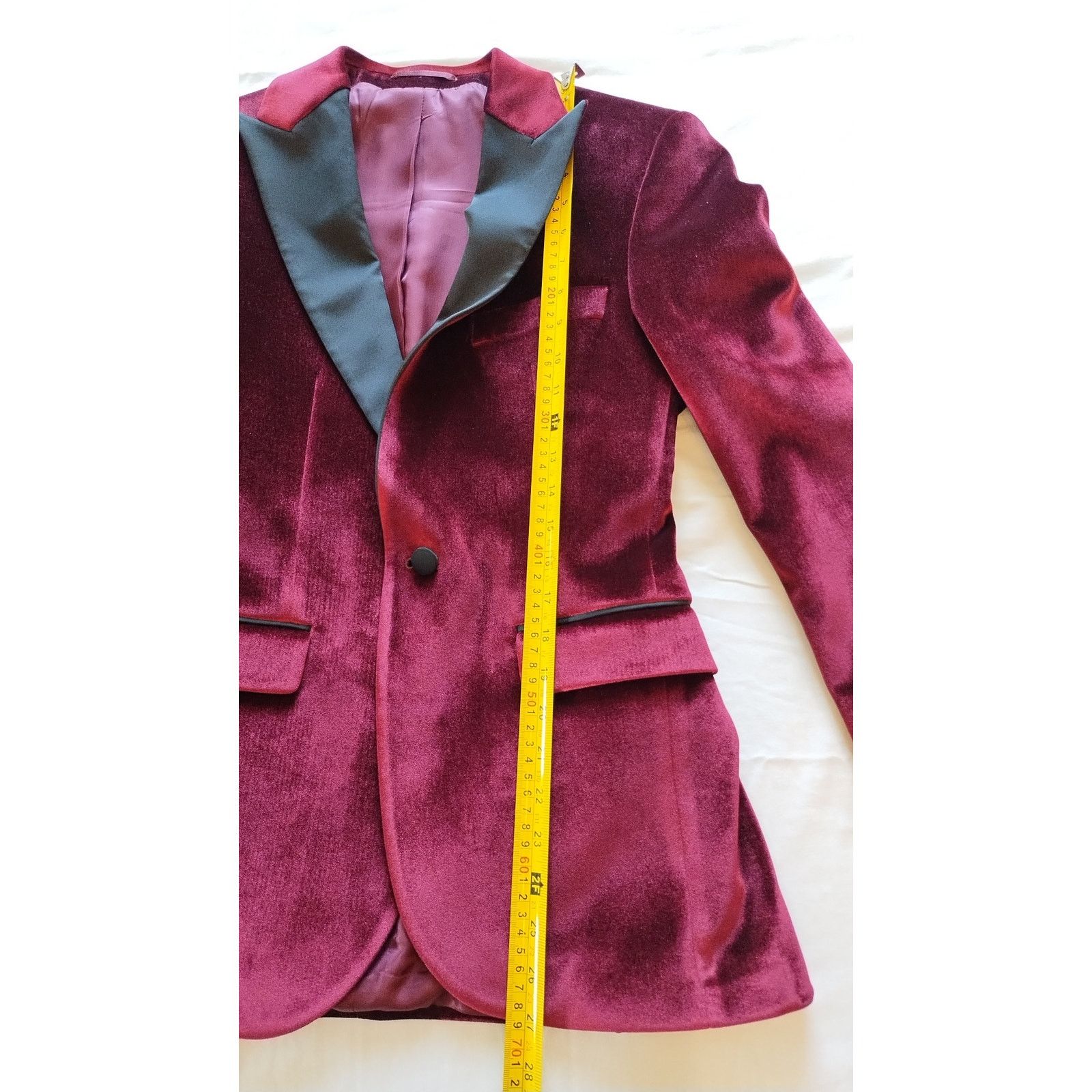 Other Ron Tomson Classic Lapel tuxedo Jacket Red velvet Size US36 Size US S / EU 44-46 / 1 - 13 Thumbnail
