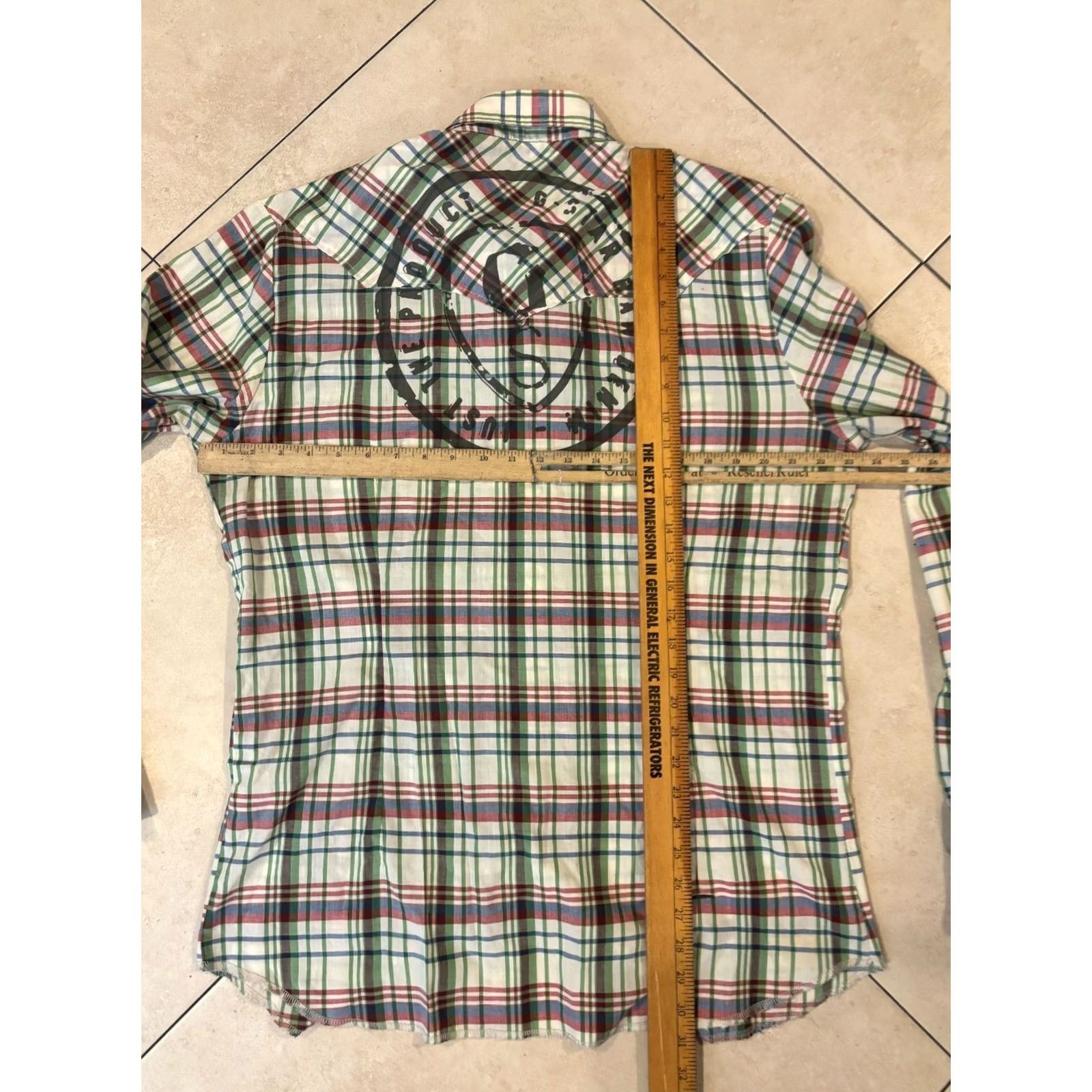 G-Star G-Star Shirt Size 2XL Western Sawtooth Cowboy Pearl Snap Cotton Multicolor Size US XXL / EU 58 / 5 - 6 Thumbnail