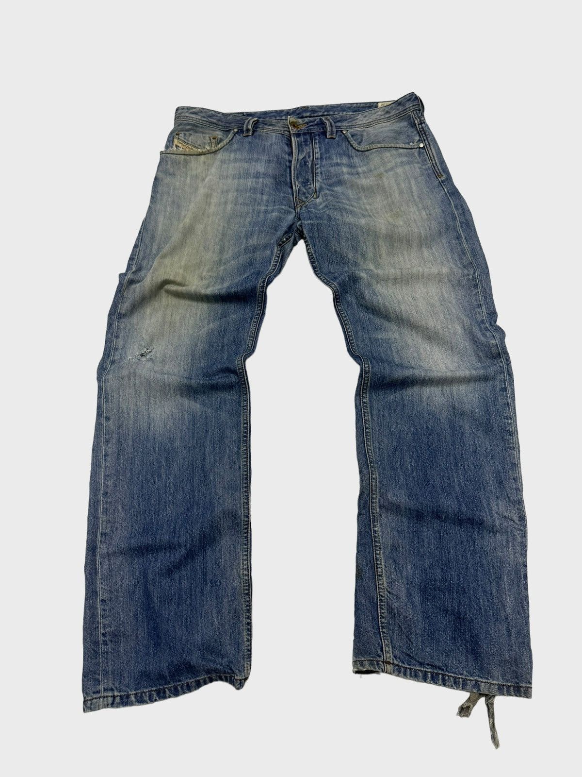 Japanese Brand × Vintage Vintage Distressed Diesel Industry Thrashed Jeans Size US 36 / EU 52 - 1 Thumbnail