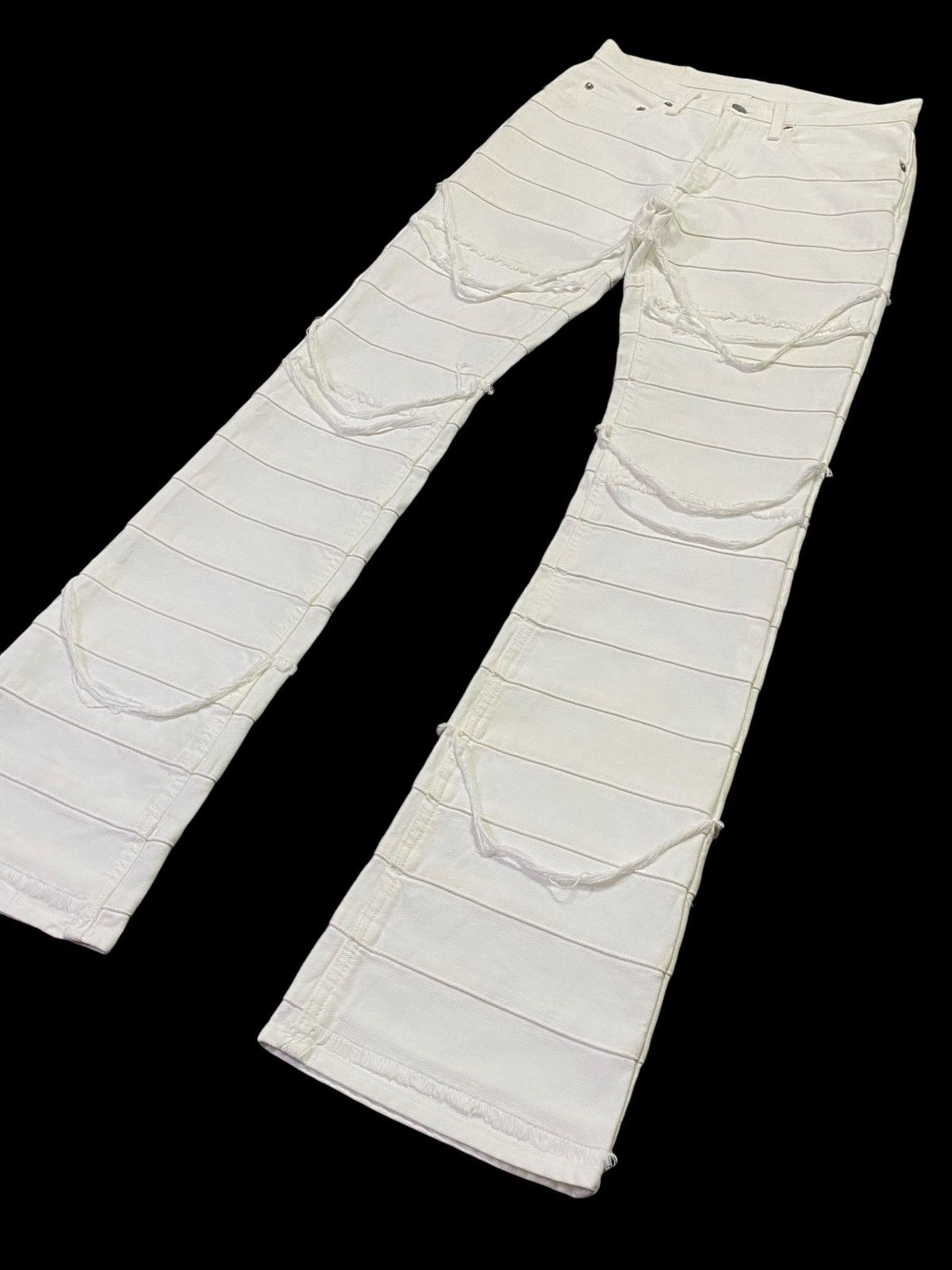 Hysteric Glamour Rare Colour🔥Vintage Hysteric Glamour Flare Hagi Denim Pants Size US 28 / EU 44 - 22 Thumbnail