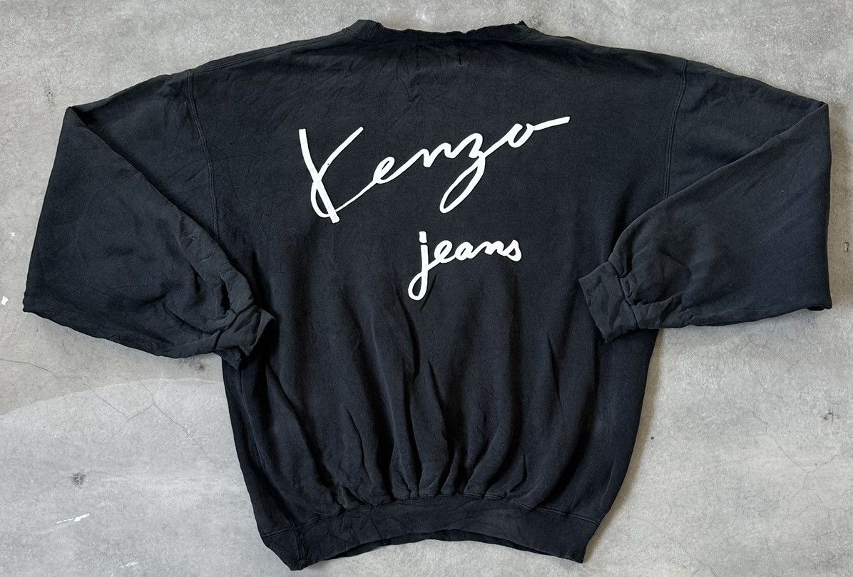 Kenzo VINTAGE KENZO JEANS WELL WORN SWEATSHIRT Size US XL / EU 56 / 4 - 1 Thumbnail