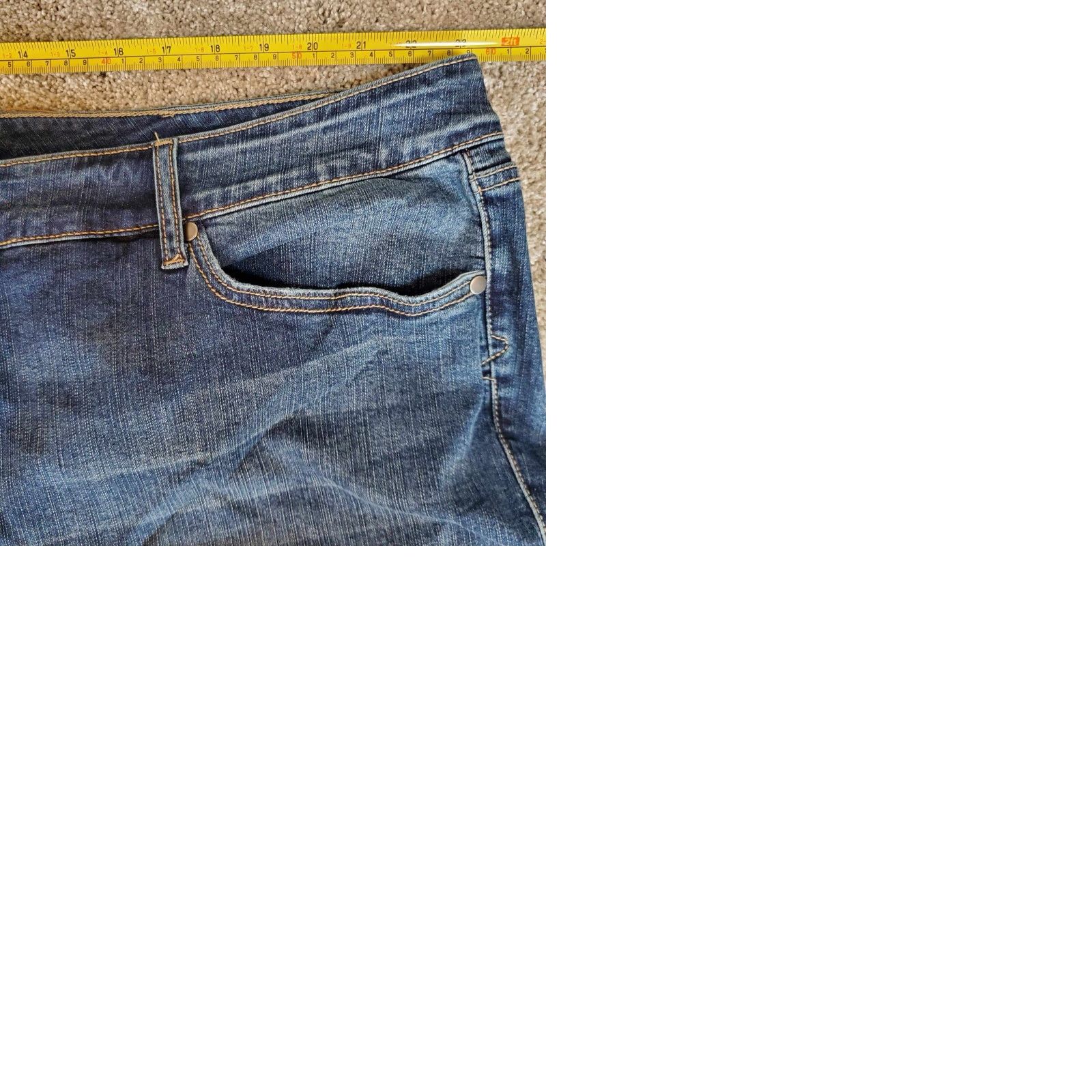 Disney VINTAGE Womens Disney Jeans 28 Capris Mickey Mouse Patches Disney Denim Jeans Womens Size 28 Blue Cotton Blend Denim Size 28" / US 6 / IT 42 - 9 Thumbnail