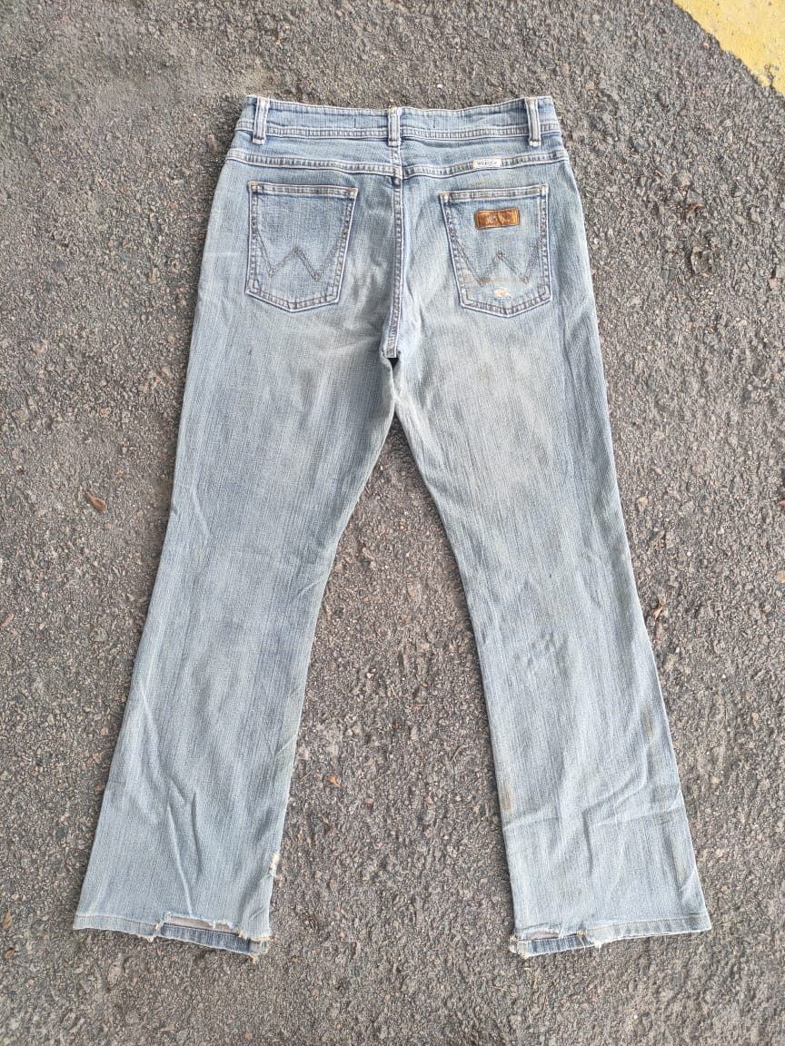 Wrangler FLARE VINTAGE WRANGLER FADED JEANS DENIM PANTS Size US 30 / EU 46 - 2 Thumbnail