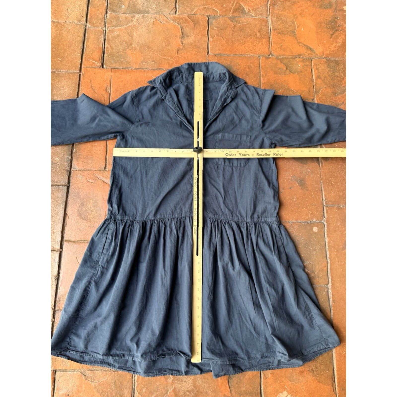Vintage Grayson Frank & Eileen Changemaker Shirt Dress Women’s 3 Navy Blue Size XS / US 0-2 / IT 36-38 - 6 Thumbnail