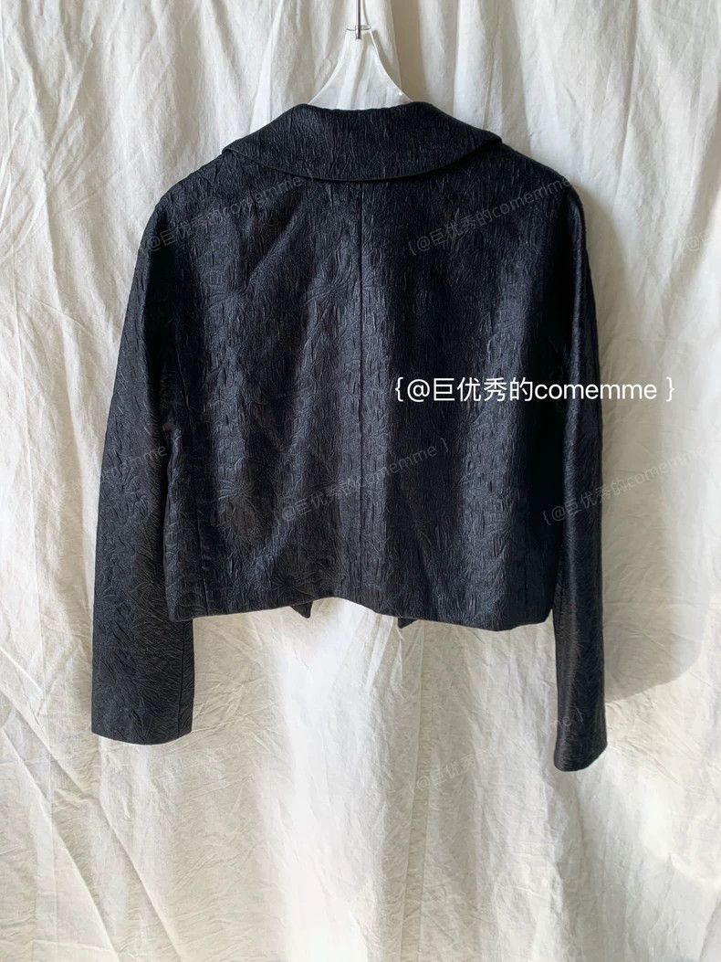 Comme des Garcons Comme Des Garcons Black lapel bow embellishment embossed d Size XS / US 0-2 / IT 36-38 - 5 Thumbnail