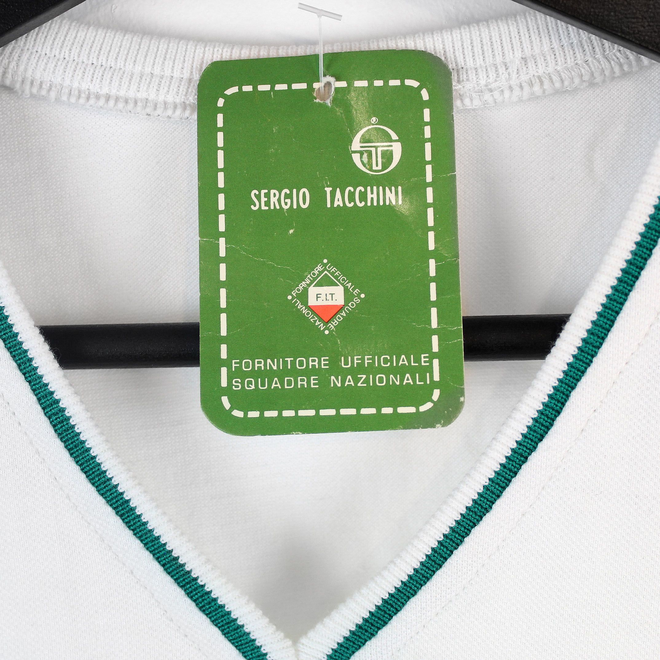 Sergio Tacchini DS 80s vintage Sergio Tacchini T-shirt V-neck white tennis Size M / US 6-8 / IT 42-44 - 5 Thumbnail