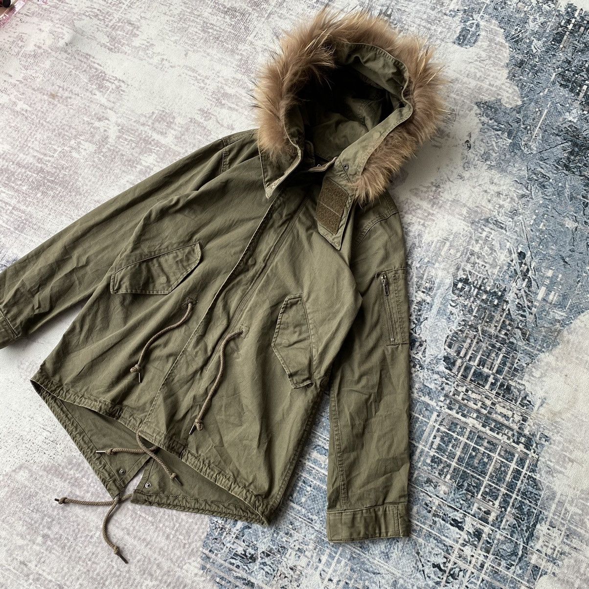 If Six Was Nine × Le Grande Bleu (L.G.B.) × Takeo Kikuchi Takeo Kikuchi Raccoon Fur Parka Jacket Size US M / EU 48-50 / 2 - 3 Thumbnail