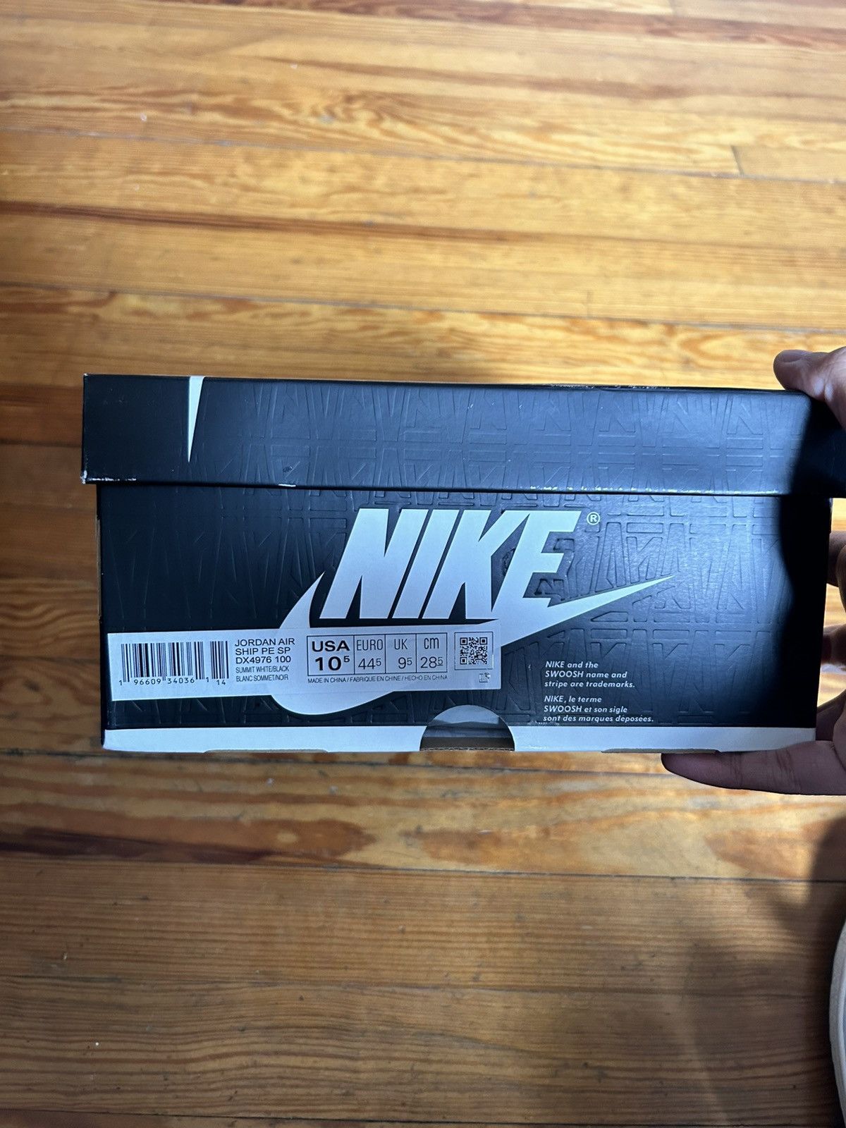 A Ma Maniere × Jordan Brand × Nike Nike Jordan A Ma Maniere Air Ship PE SP White/Black 10.5 Size US 10.5 / EU 43-44 - 12 Thumbnail