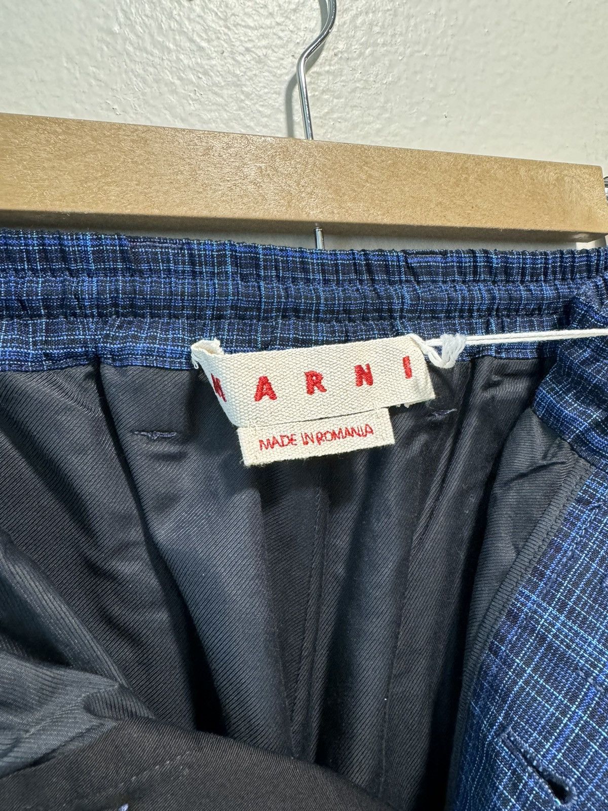 Marni WOOL PLAIN WEAVE TROUSERS - INK Size US 34 / EU 50 - 5 Thumbnail
