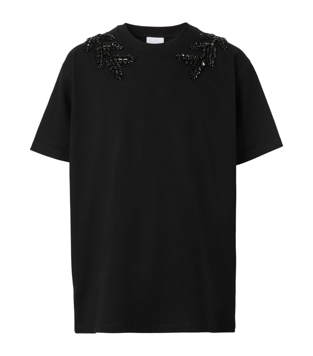 Burberry o1w1db10824 Oak Leaf Crest T-Shirt in Black Size US XL / EU 56 / 4 - 1 Thumbnail